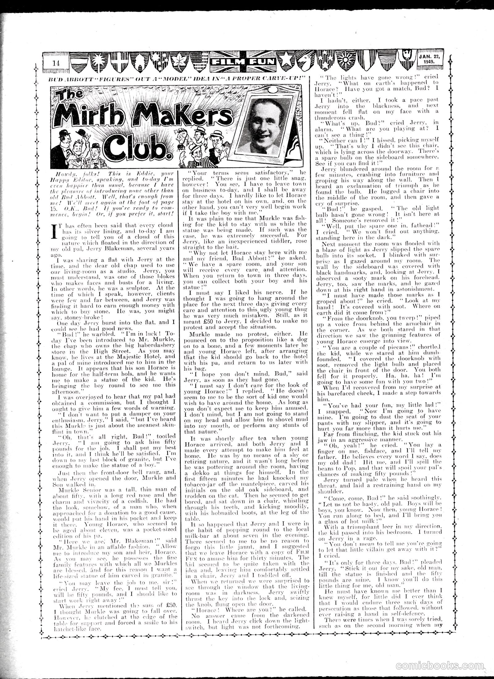 Film Fun #1514 (1949) — page 13 of 15