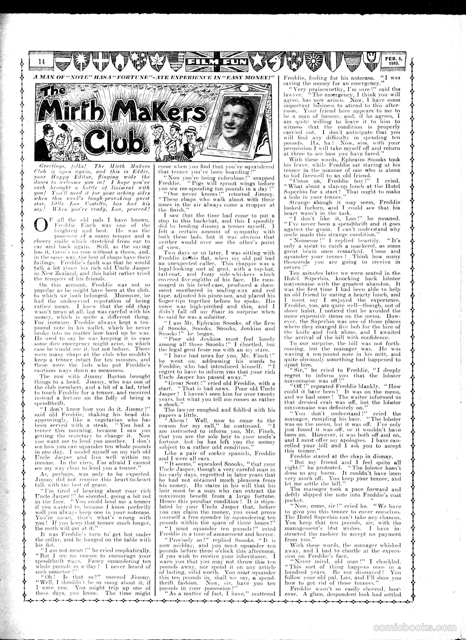 Film Fun #1516 (1949) — page 13 of 15