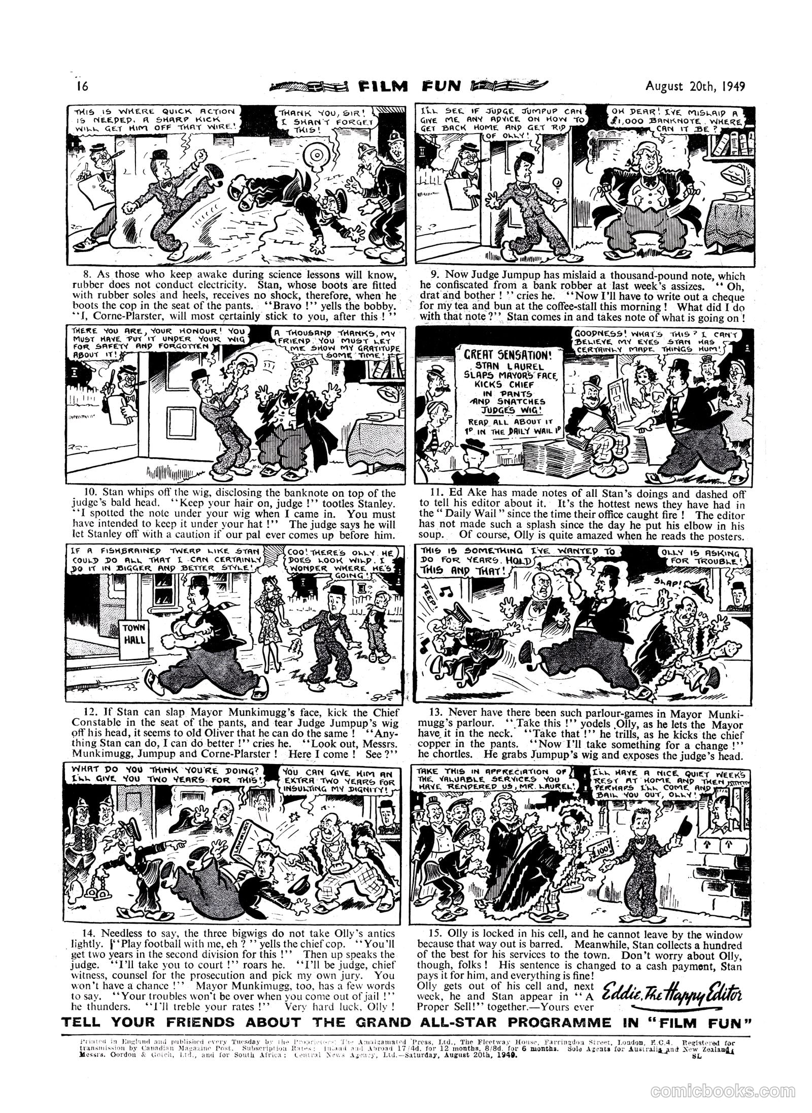 Film Fun #1544 (1949) — page 15 of 15