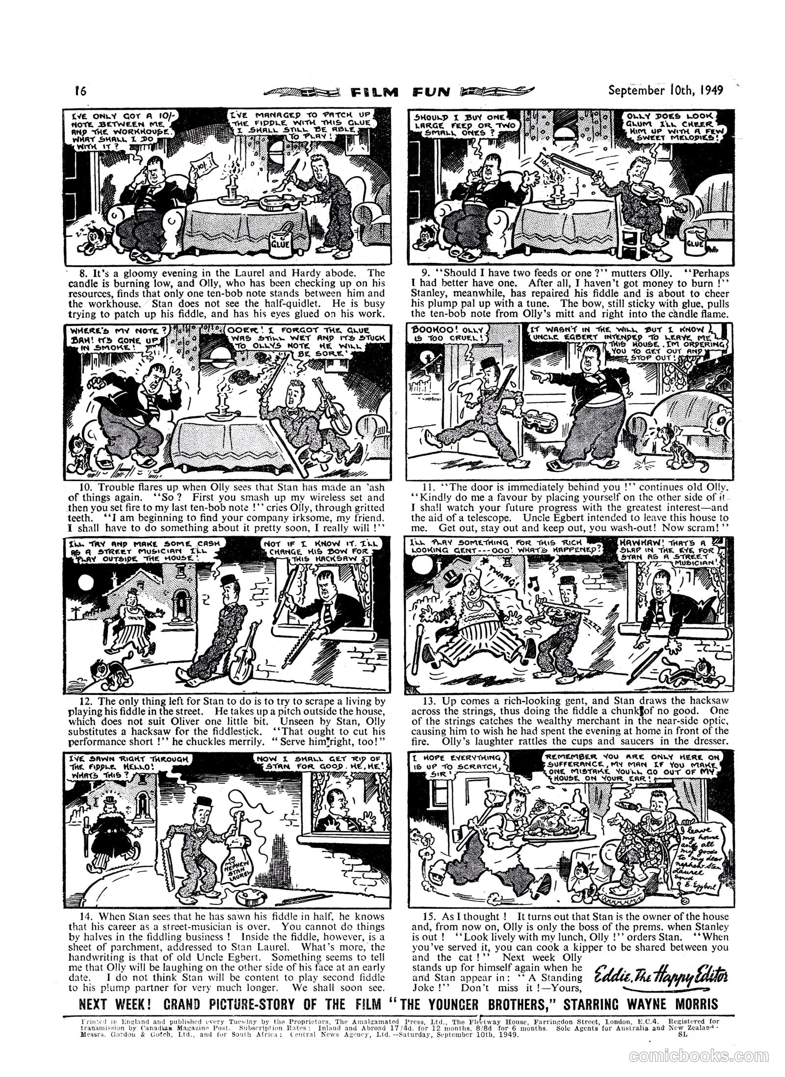 Film Fun #1547 (1949) — page 15 of 15