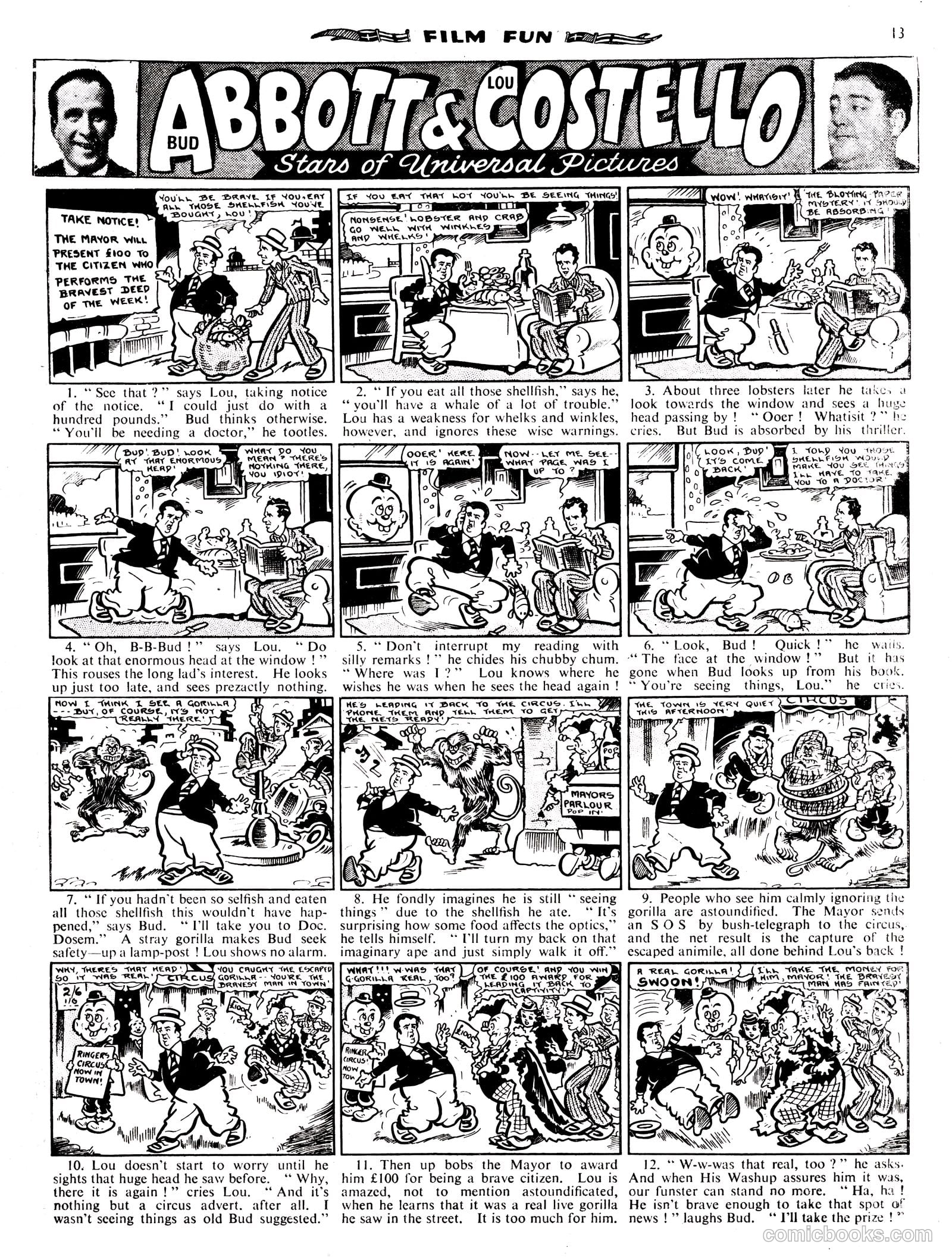 Film Fun #1635 (1951) — page 12 of 15