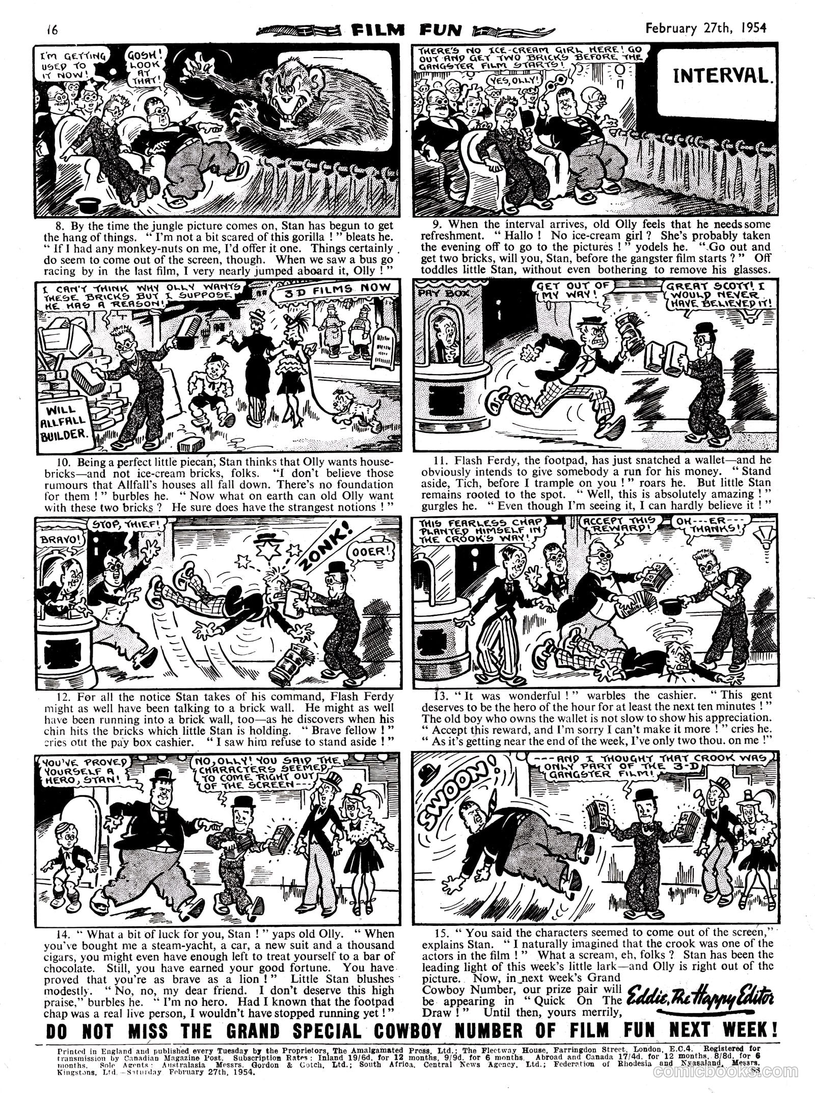 Film Fun #1780 (1954) — page 15 of 15