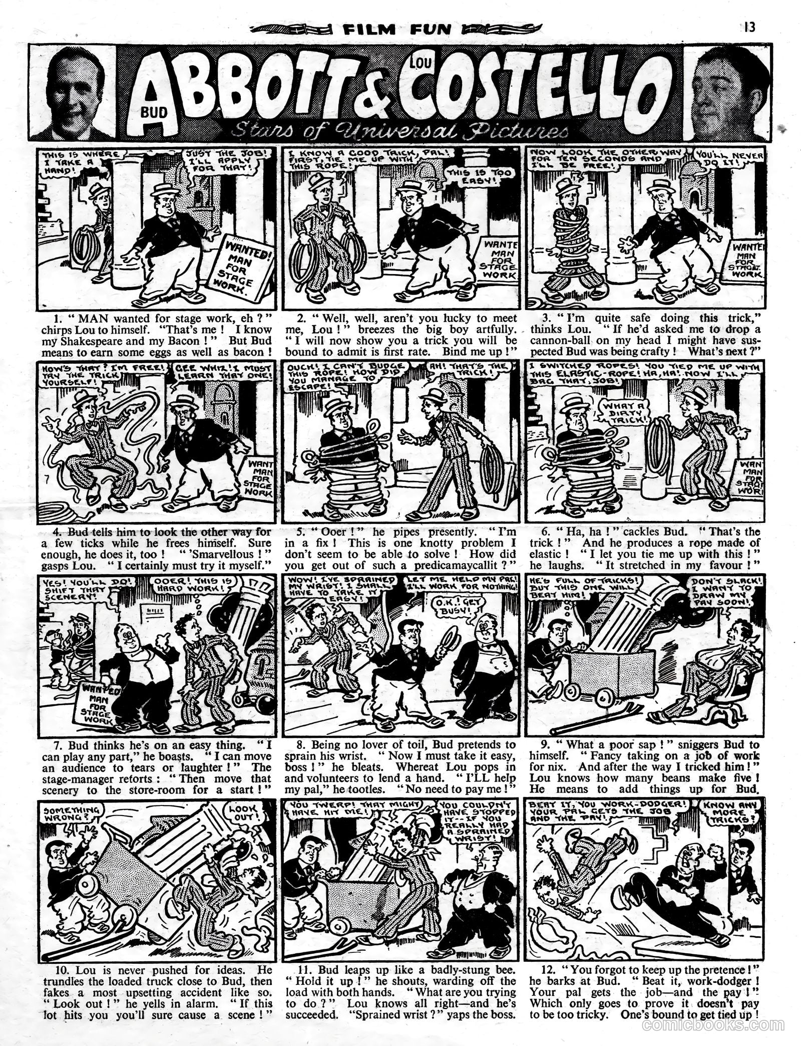 Film Fun #1811 (1954) — page 12 of 15