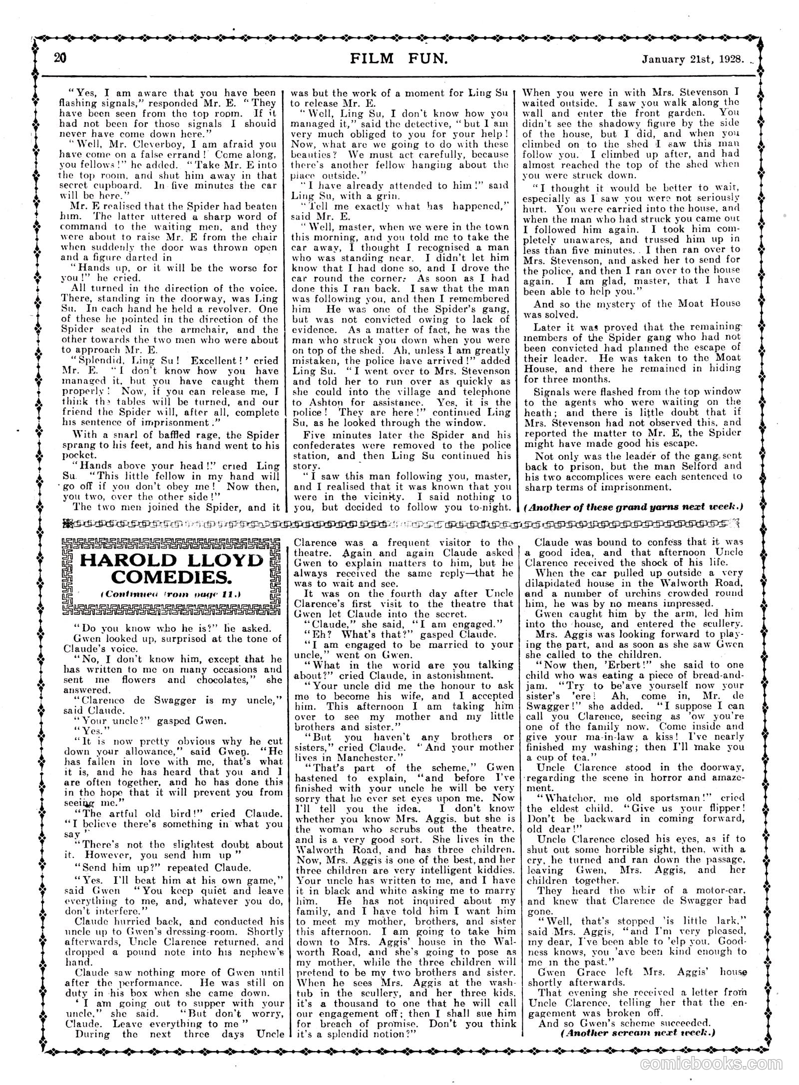 Film Fun #418 (1928) — page 19 of 23