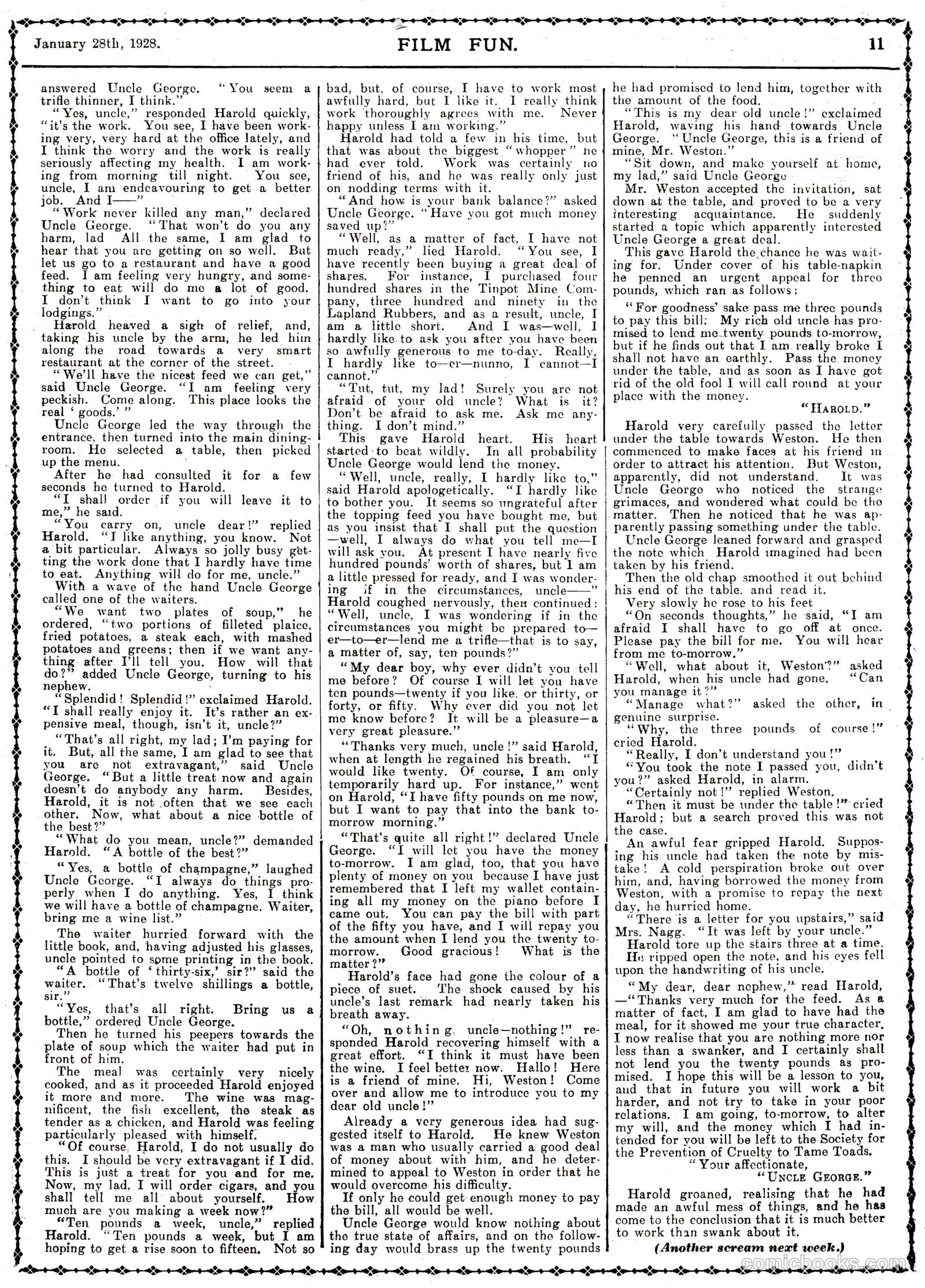 Film Fun #419 (1928) — page 13 of 23