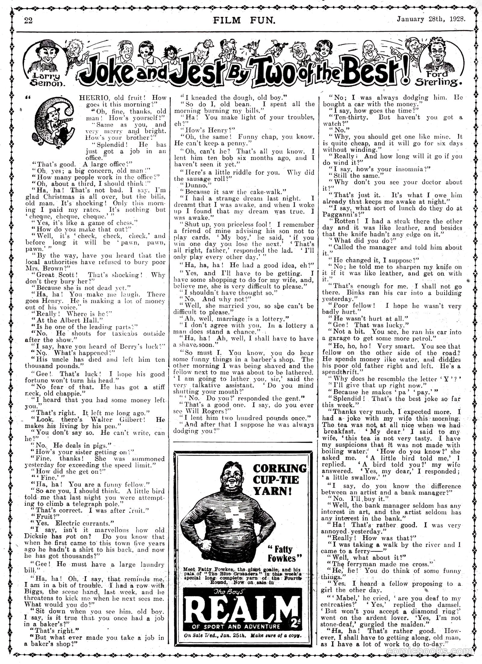 Film Fun #419 (1928) — page 21 of 23