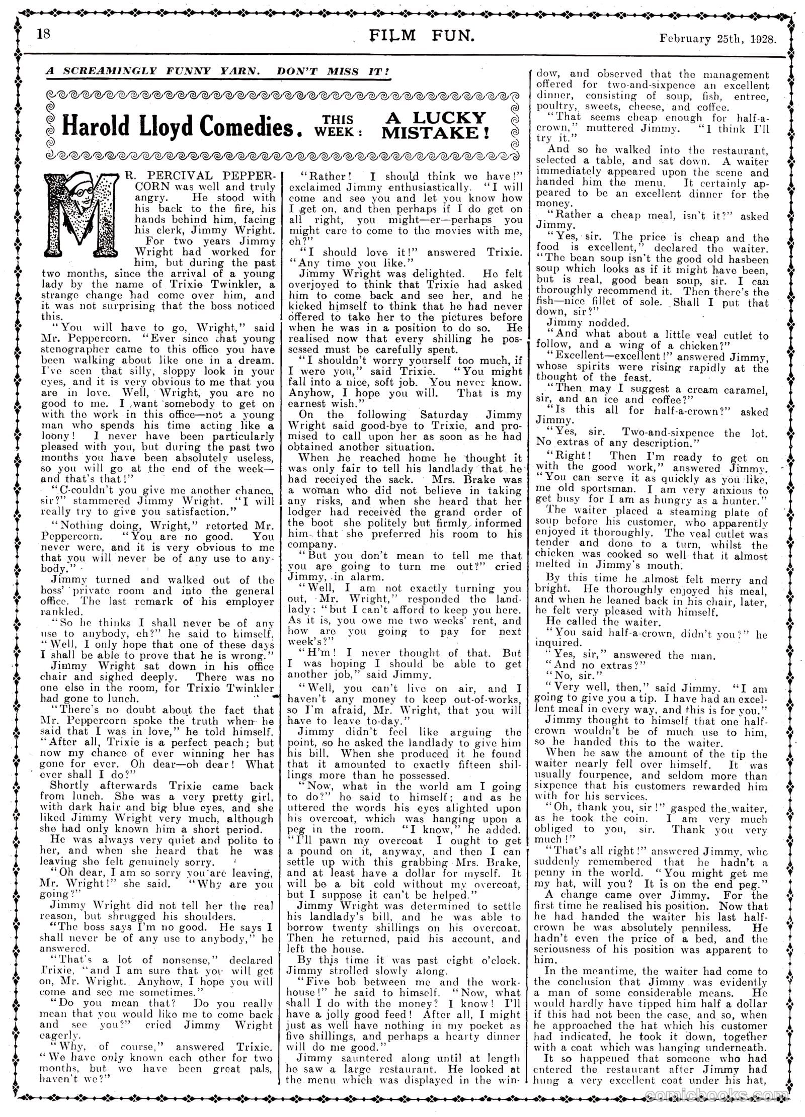 Film Fun #423 (1928) — page 17 of 23