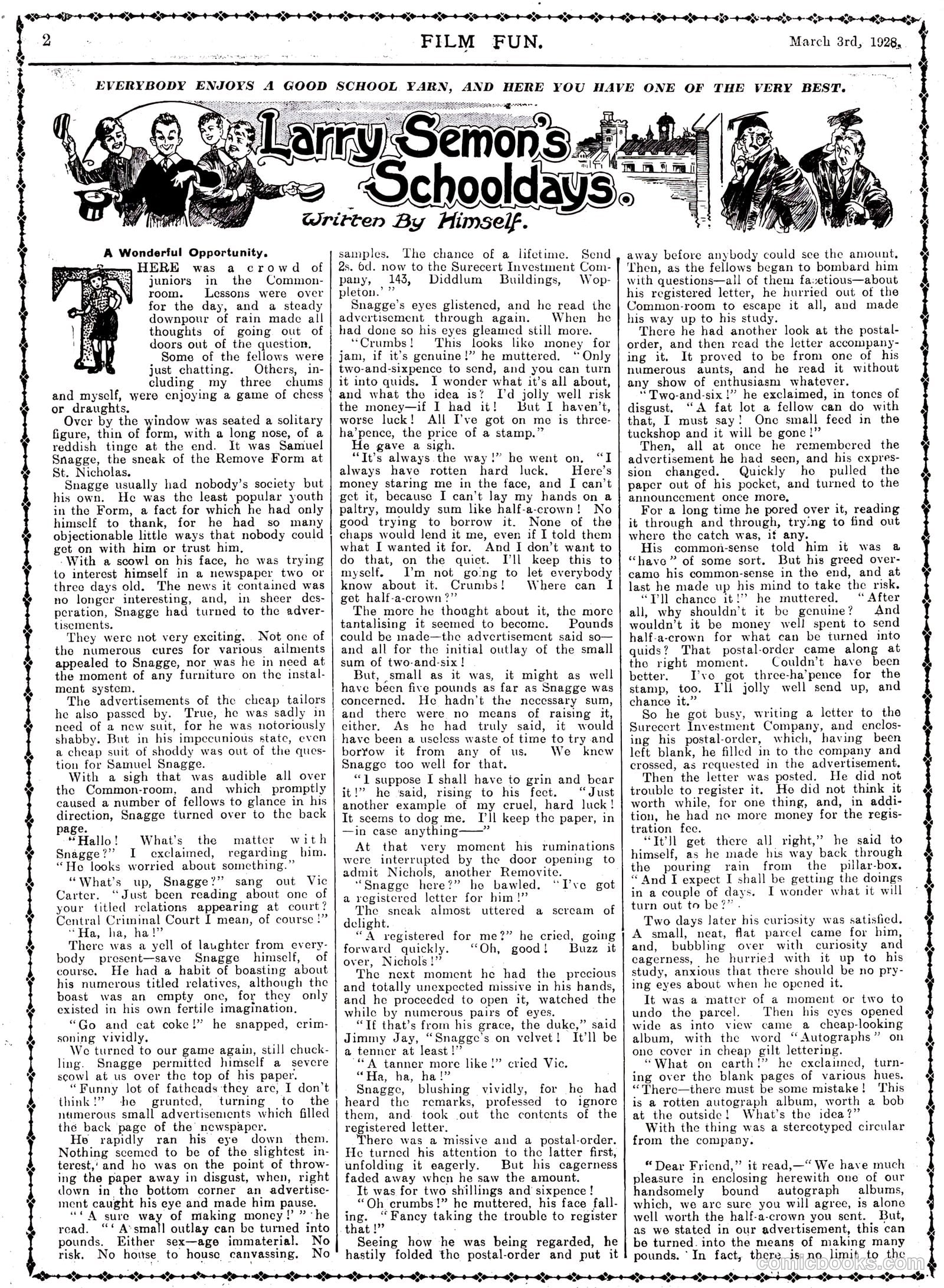 Film Fun #424 (1928) — page 2 of 23