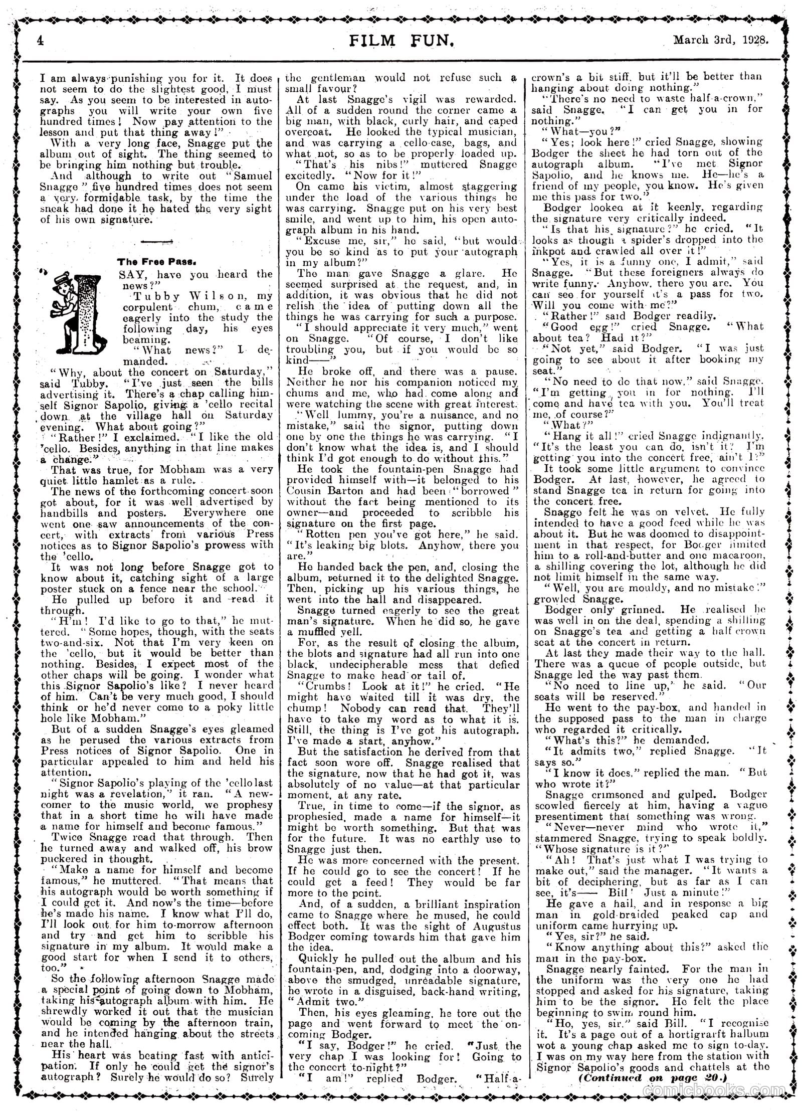 Film Fun #424 (1928) — page 4 of 23