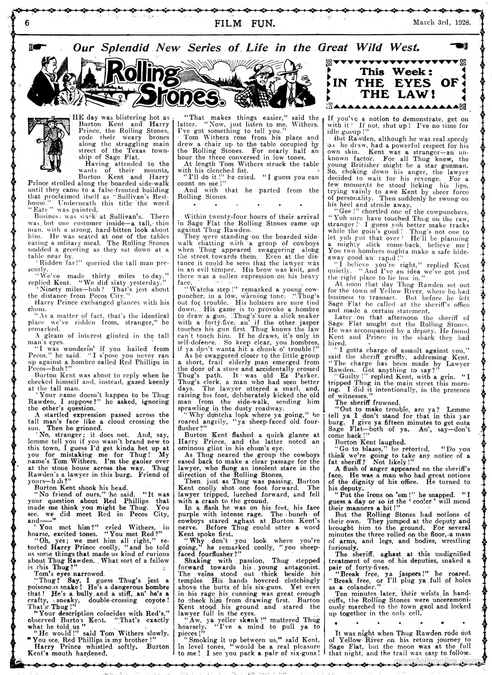Film Fun #424 (1928) — page 6 of 23