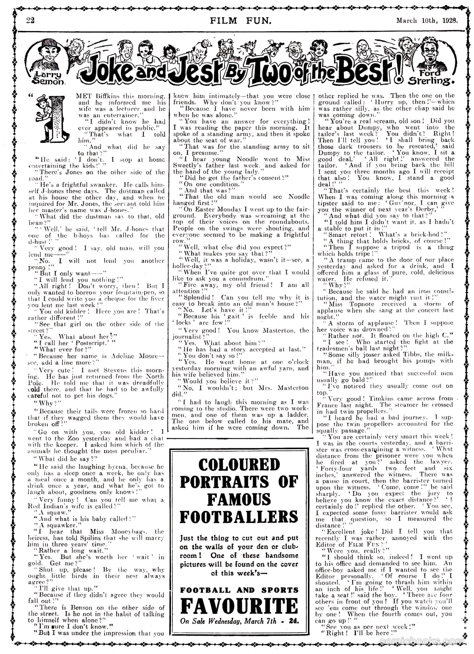 Film Fun #425 (1928) — page 21 of 23