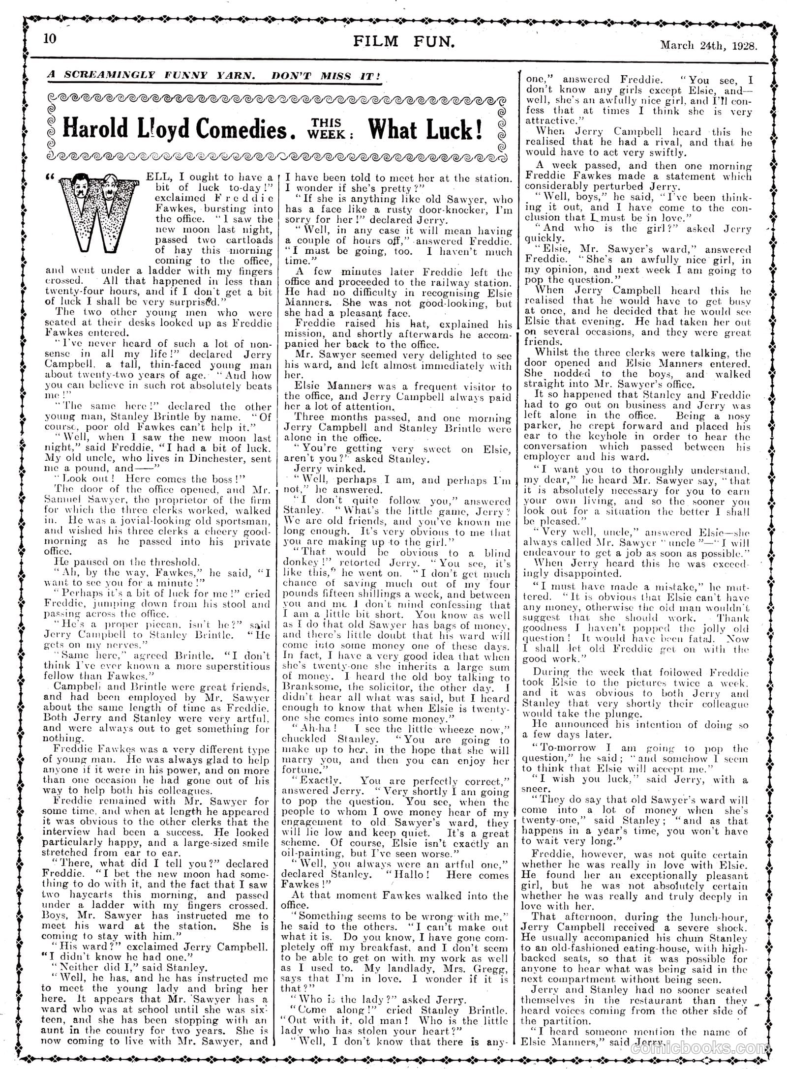 Film Fun #427 (1928) — page 10 of 23