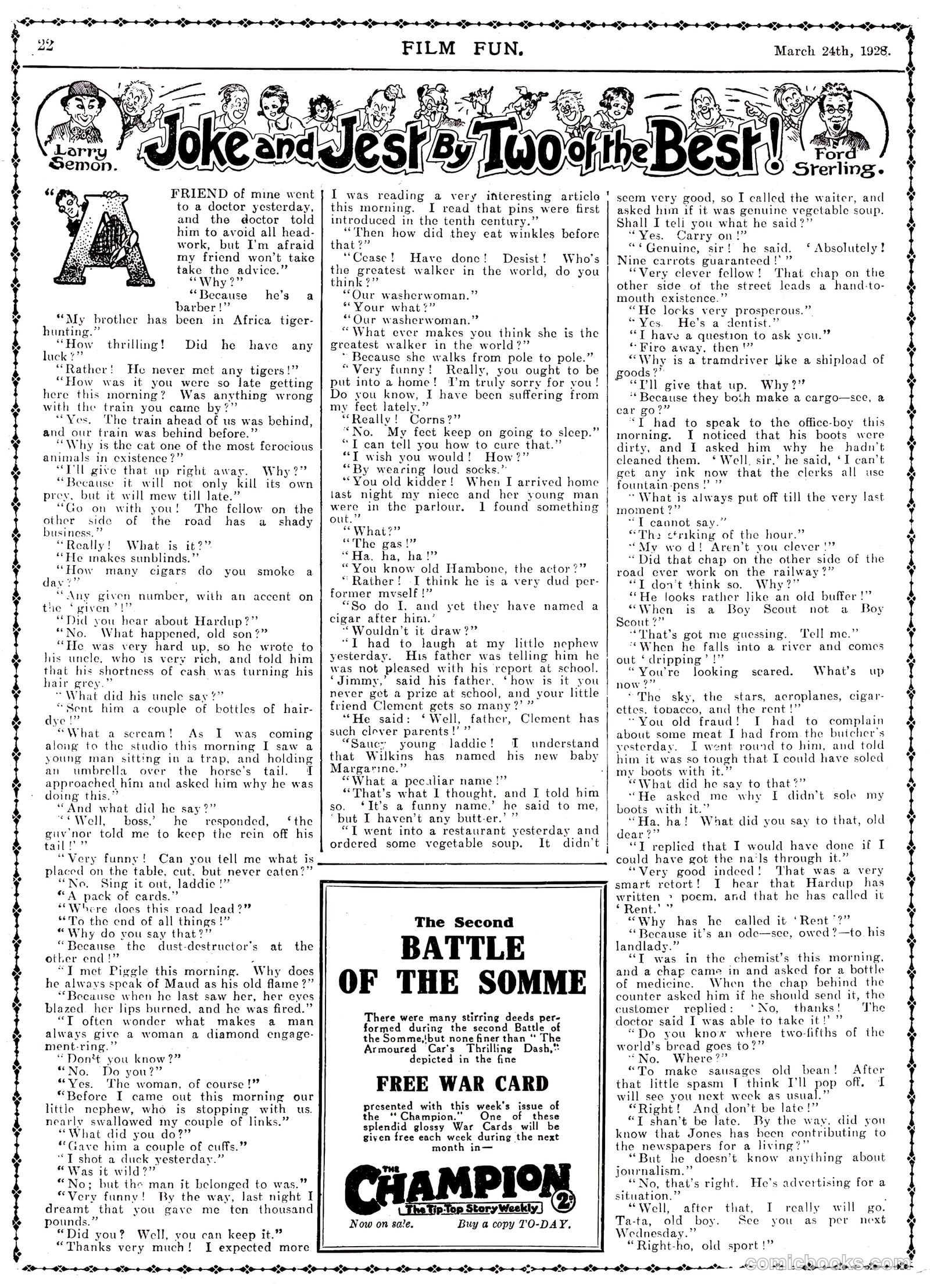 Film Fun #427 (1928) — page 21 of 23