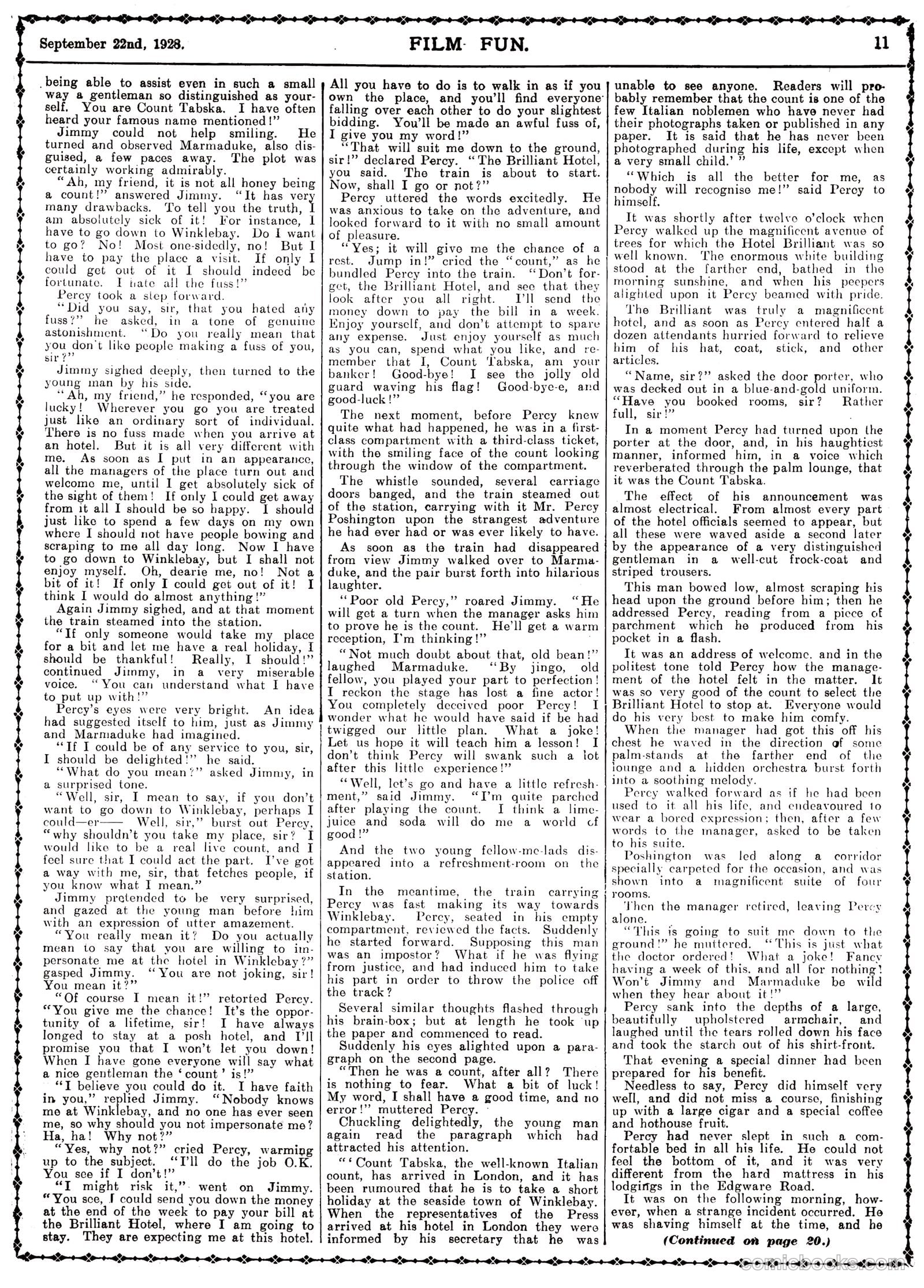 Film Fun #453 (1928) — page 11 of 23