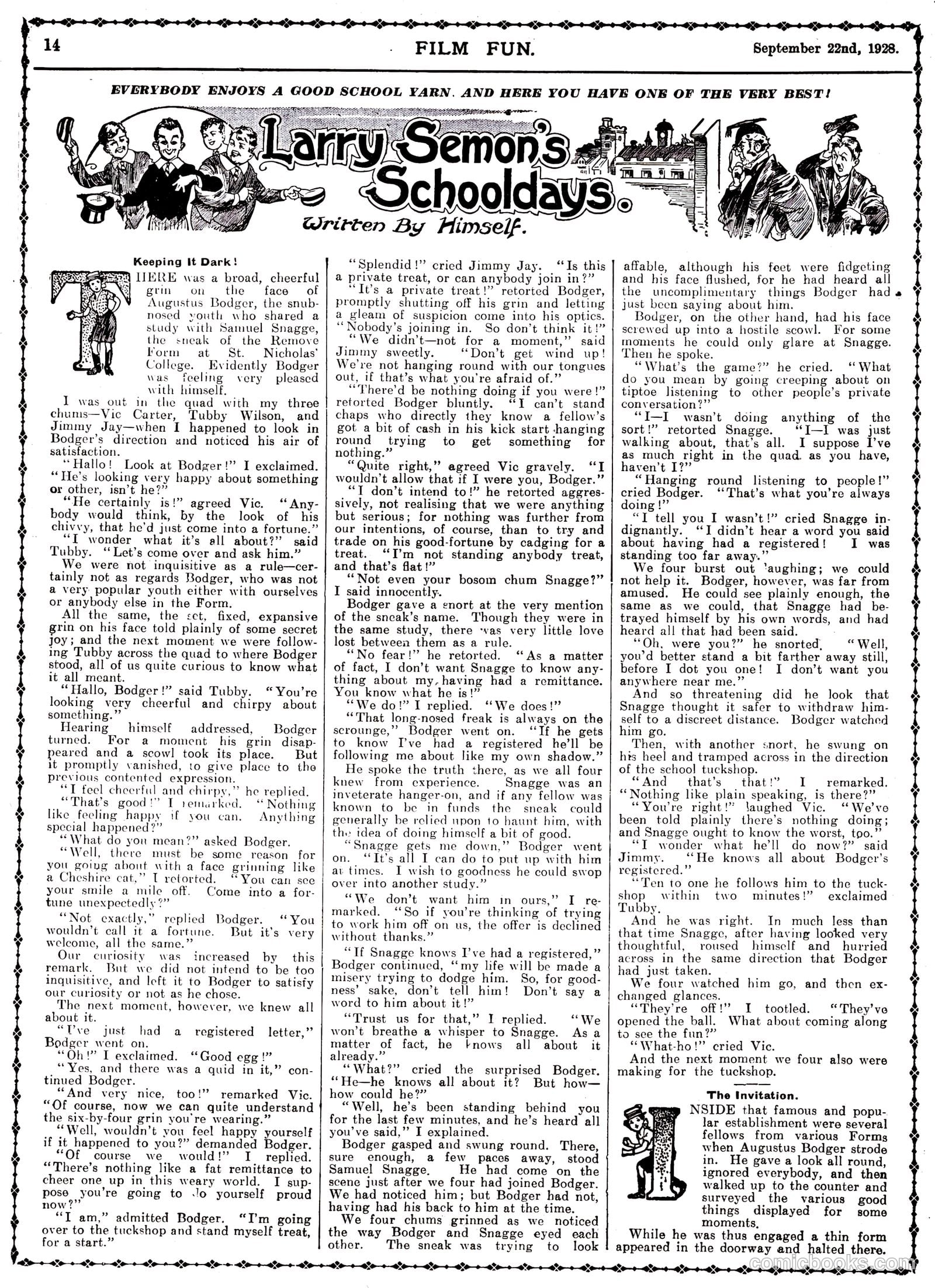 Film Fun #453 (1928) — page 13 of 23