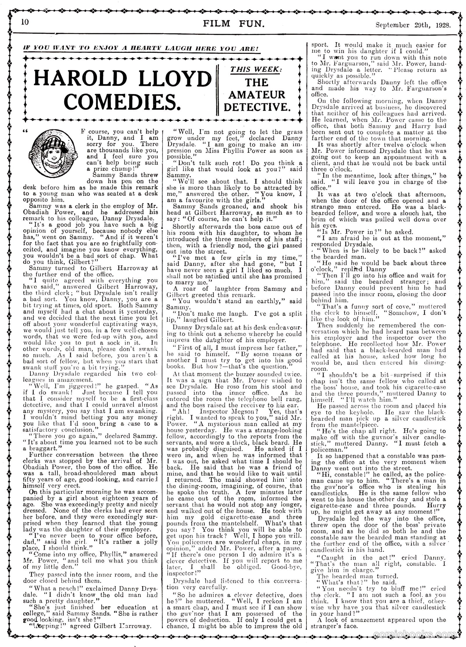 Film Fun #454 (1928) — page 10 of 23