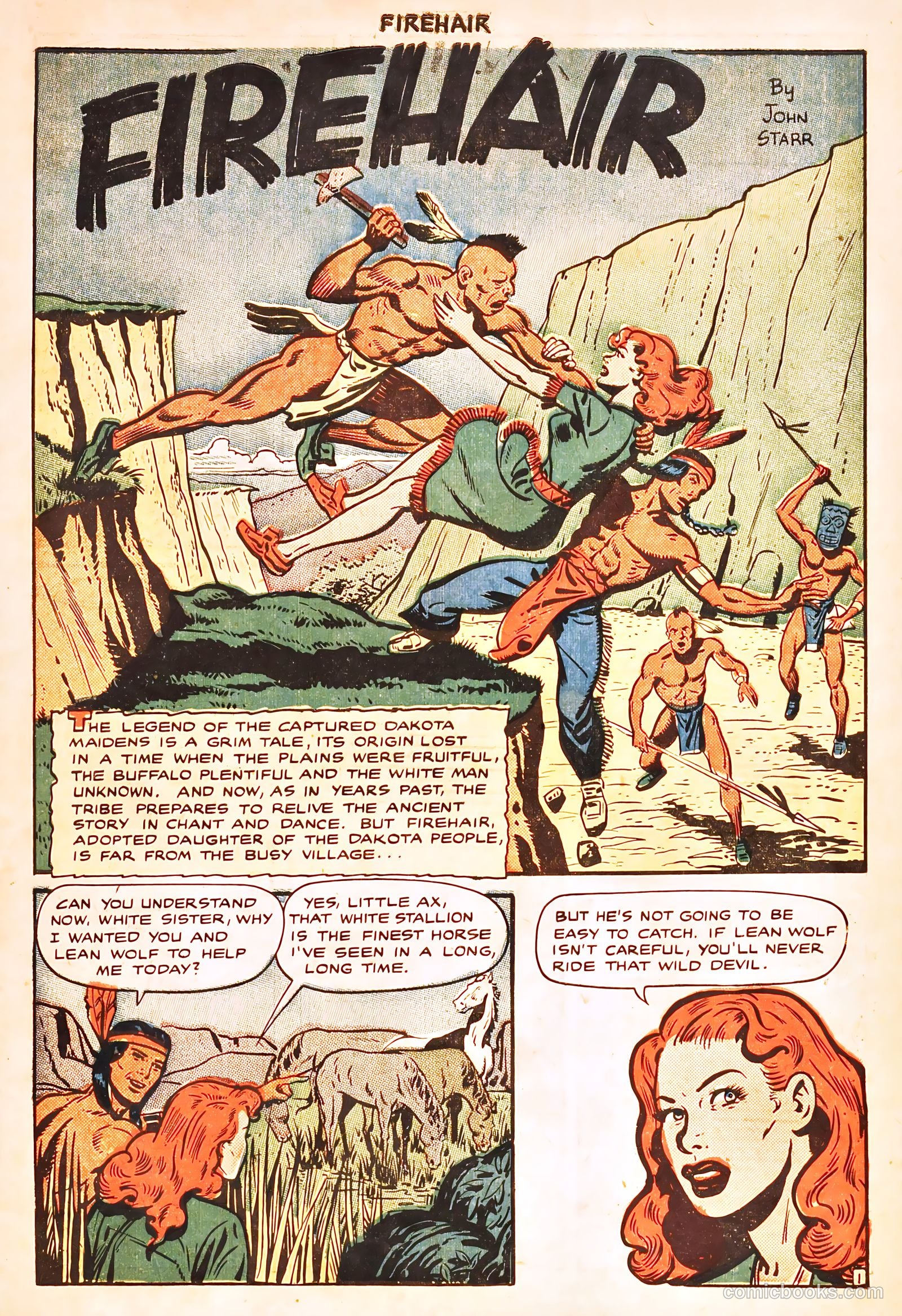 Firehair #8 (1951) — page 3 of 36