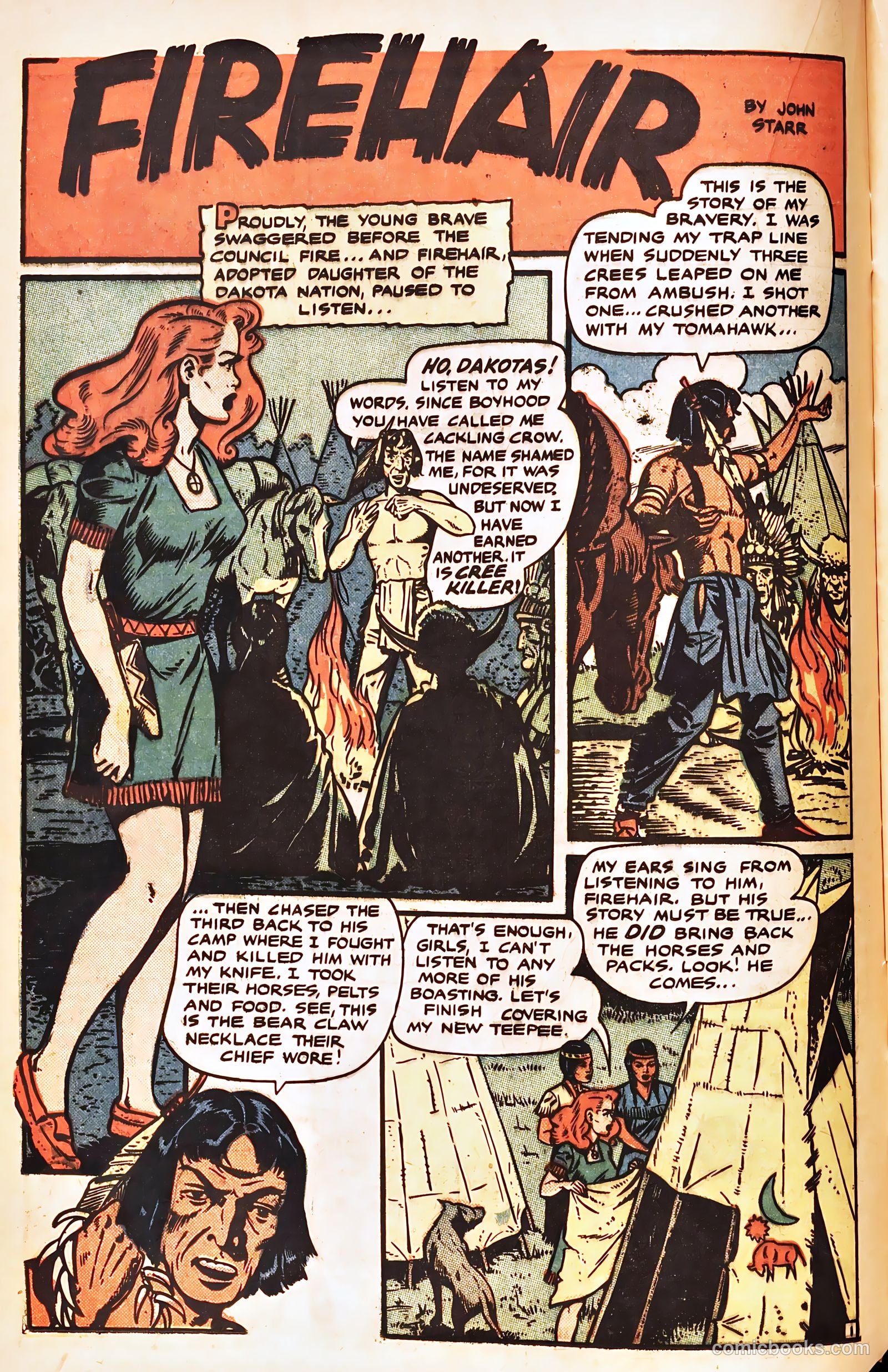 Firehair #8 (1951) — page 16 of 36