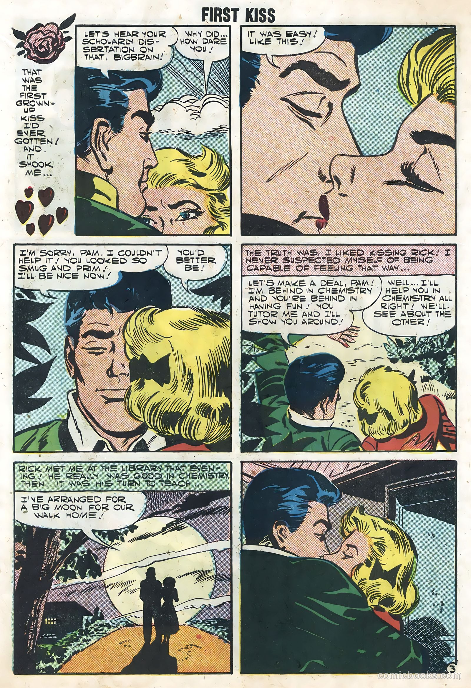 First Kiss #1 (1957) — page 7 of 36