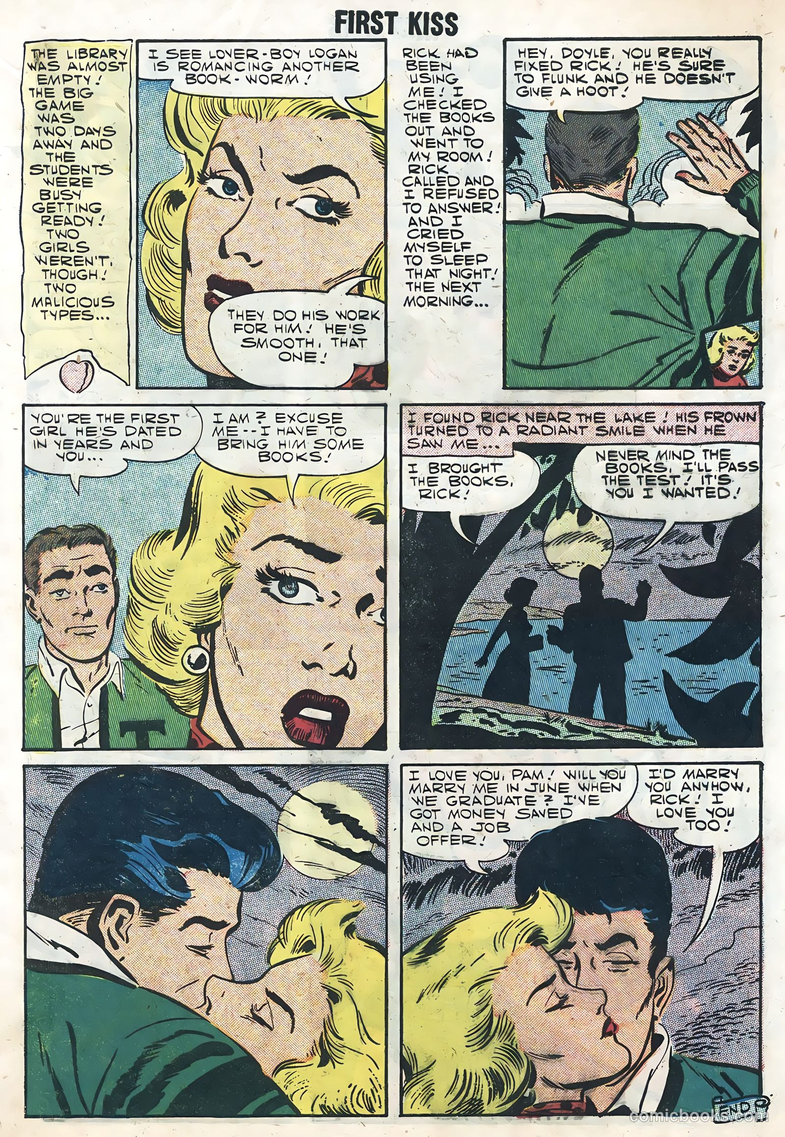 First Kiss #1 (1957) — page 9 of 36