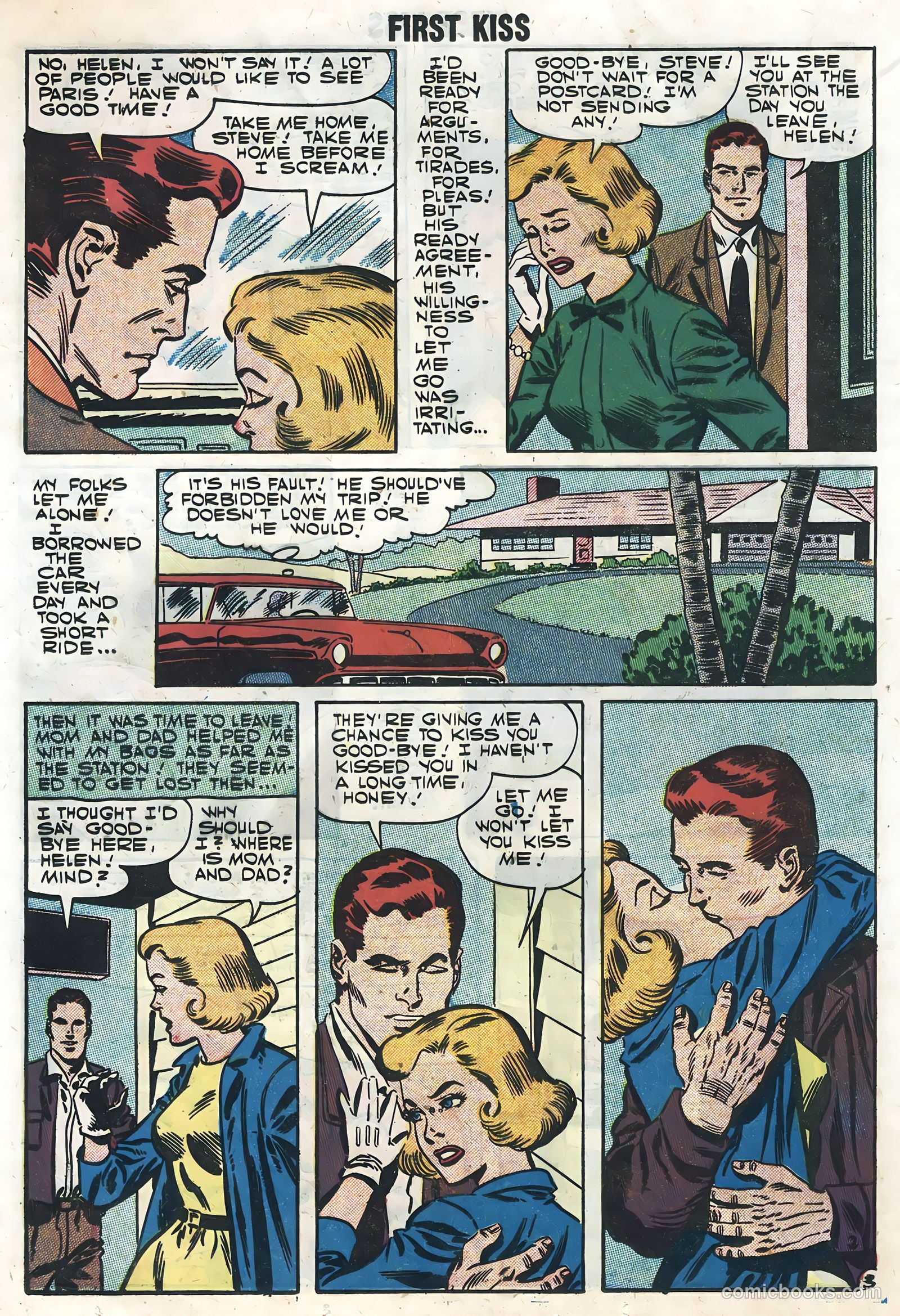 First Kiss #1 (1957) — page 12 of 36