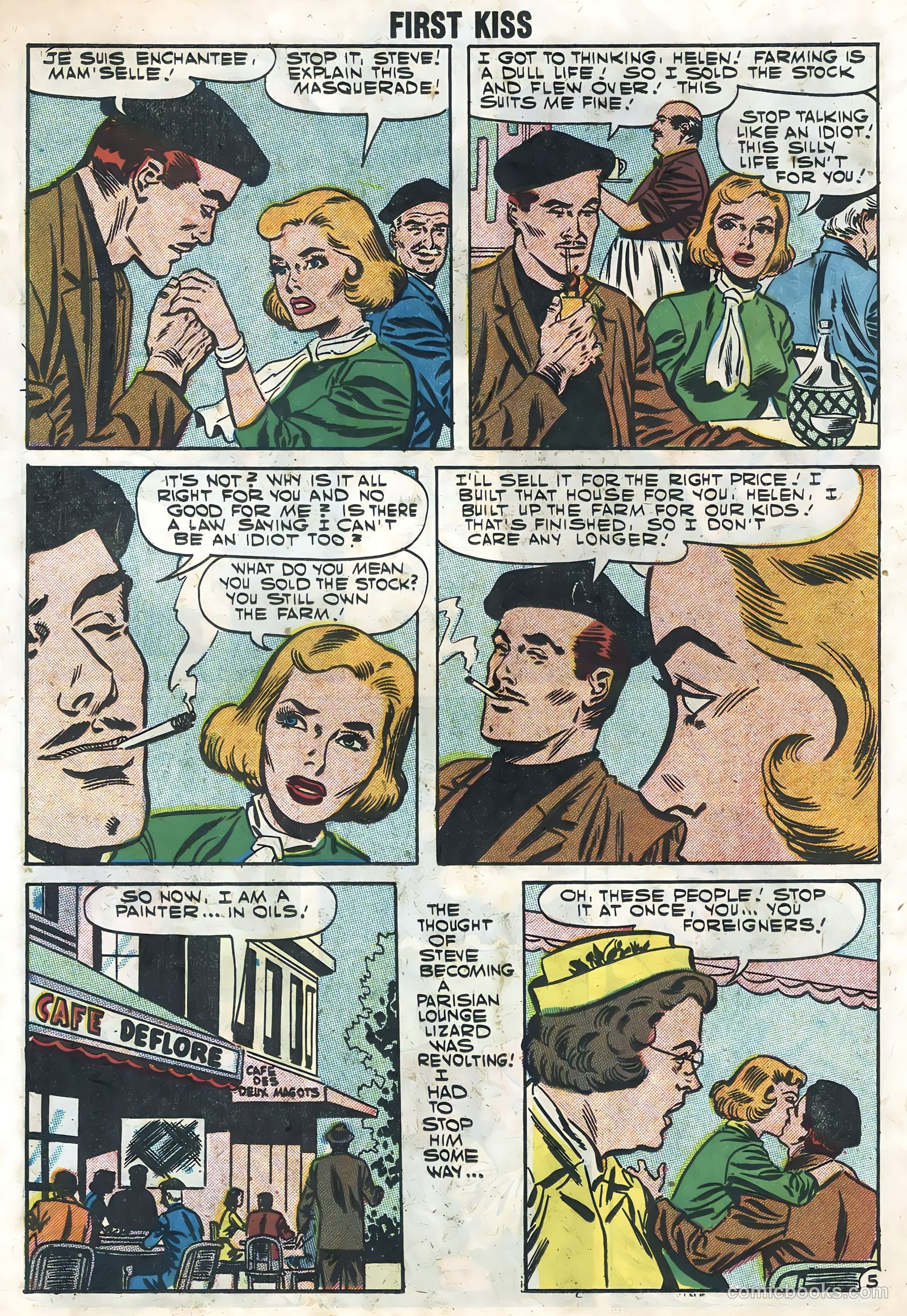 First Kiss #1 (1957) — page 14 of 36