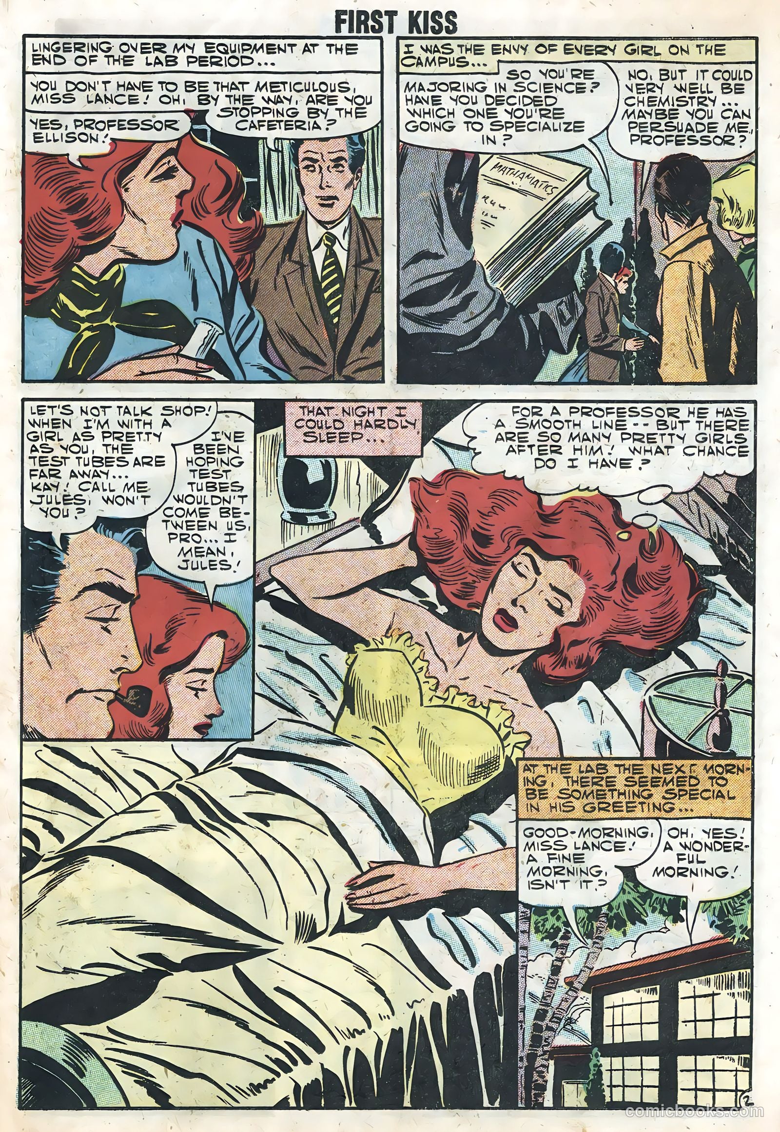 First Kiss #1 (1957) — page 23 of 36