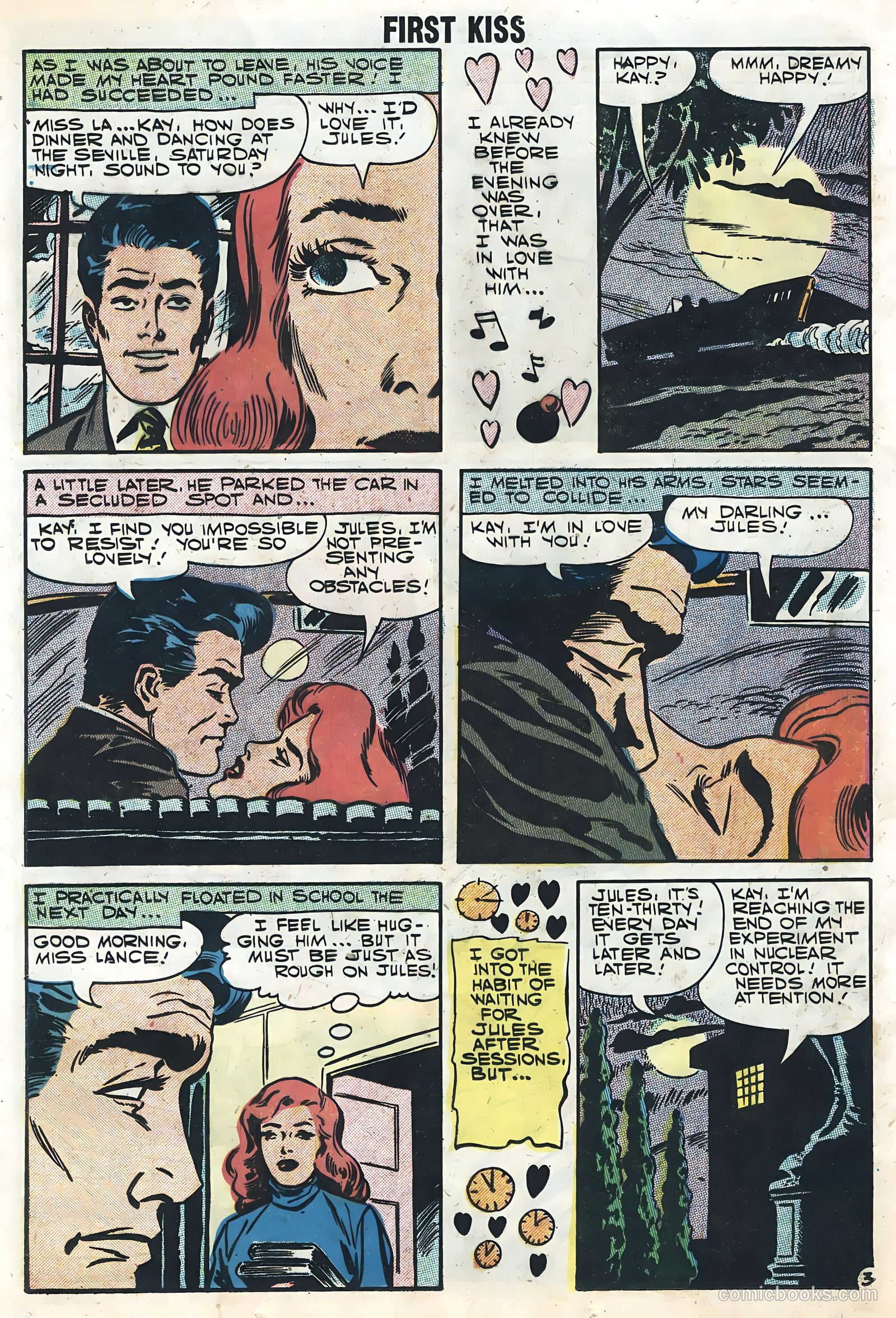 First Kiss #1 (1957) — page 24 of 36