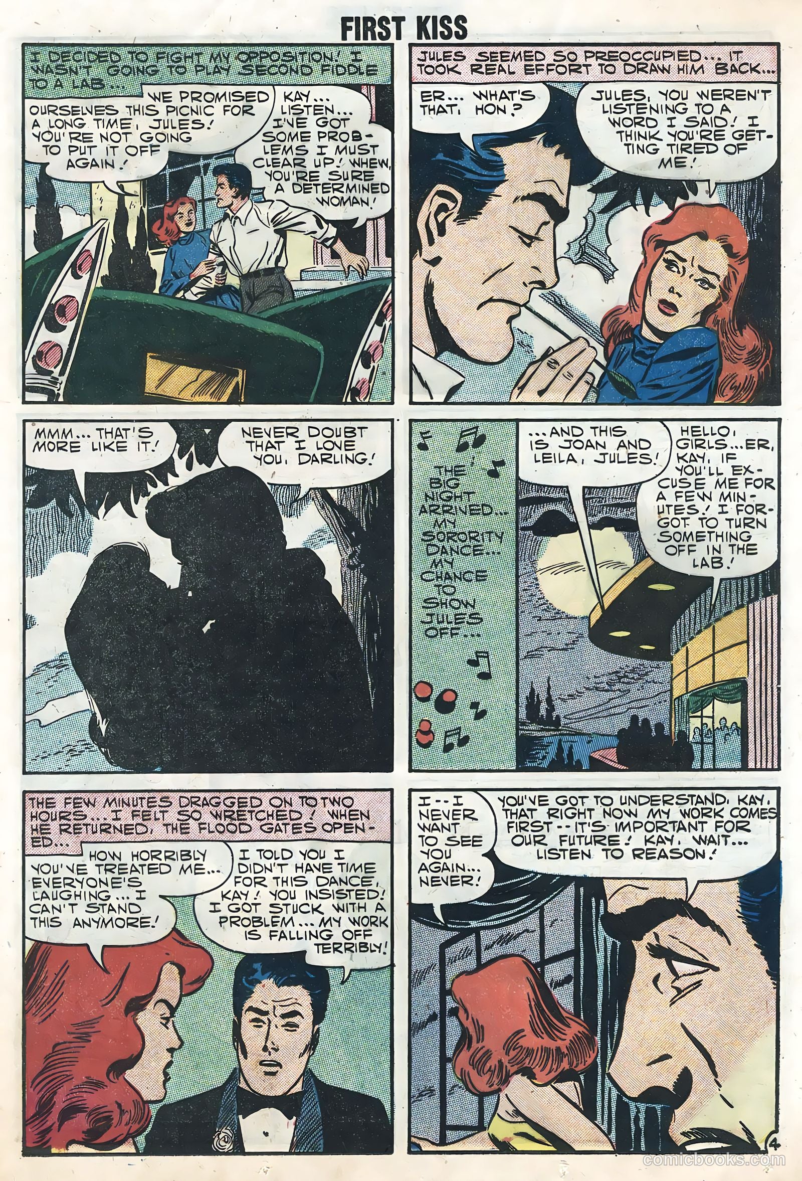 First Kiss #1 (1957) — page 25 of 36