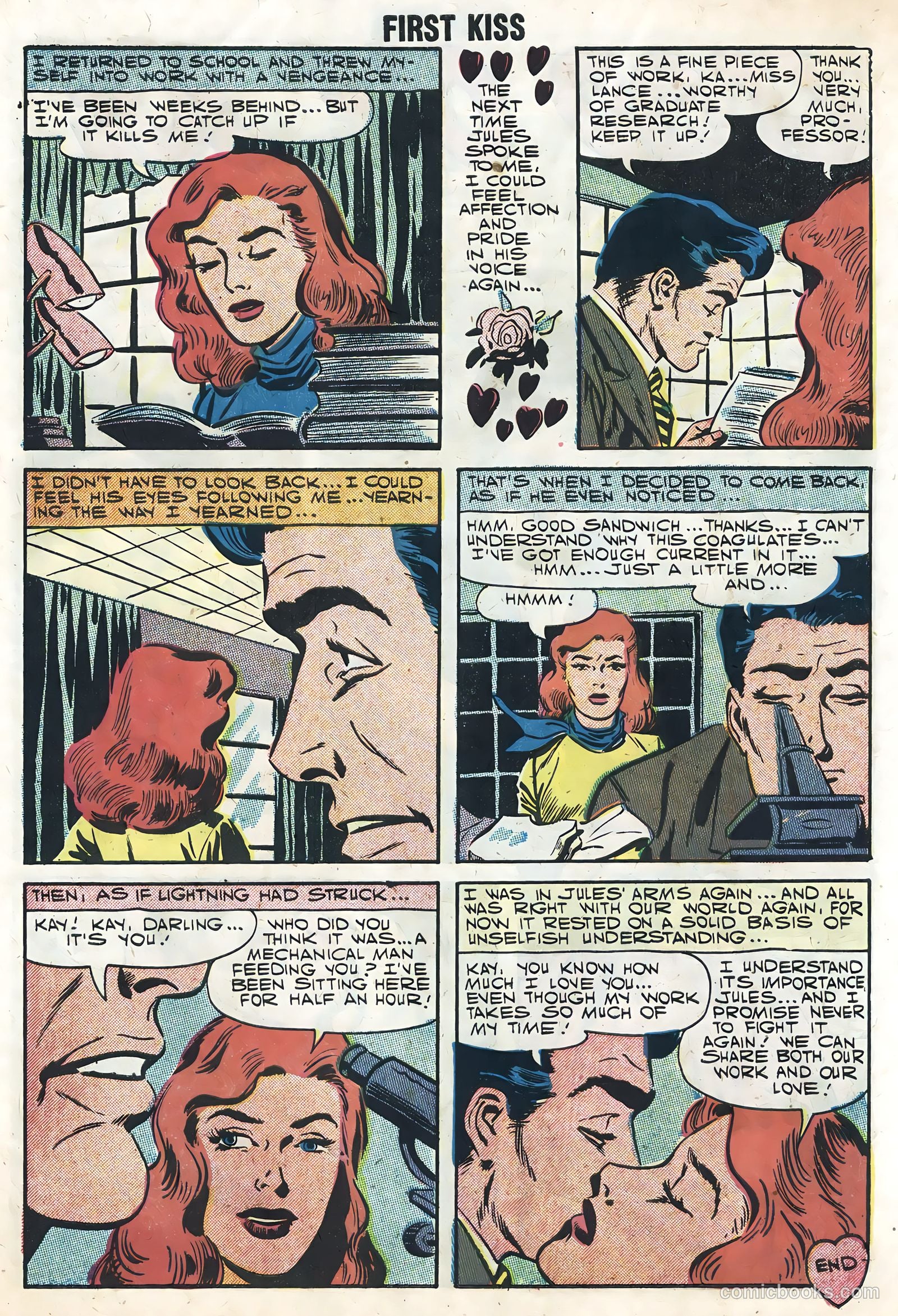 First Kiss #1 (1957) — page 27 of 36