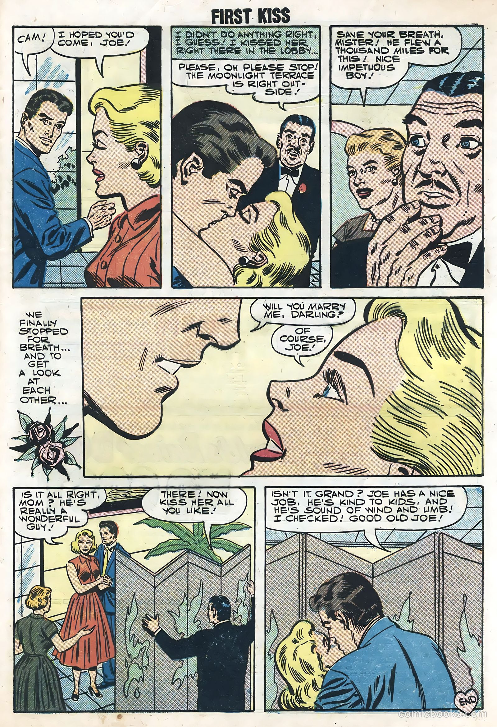 First Kiss #1 (1957) — page 33 of 36