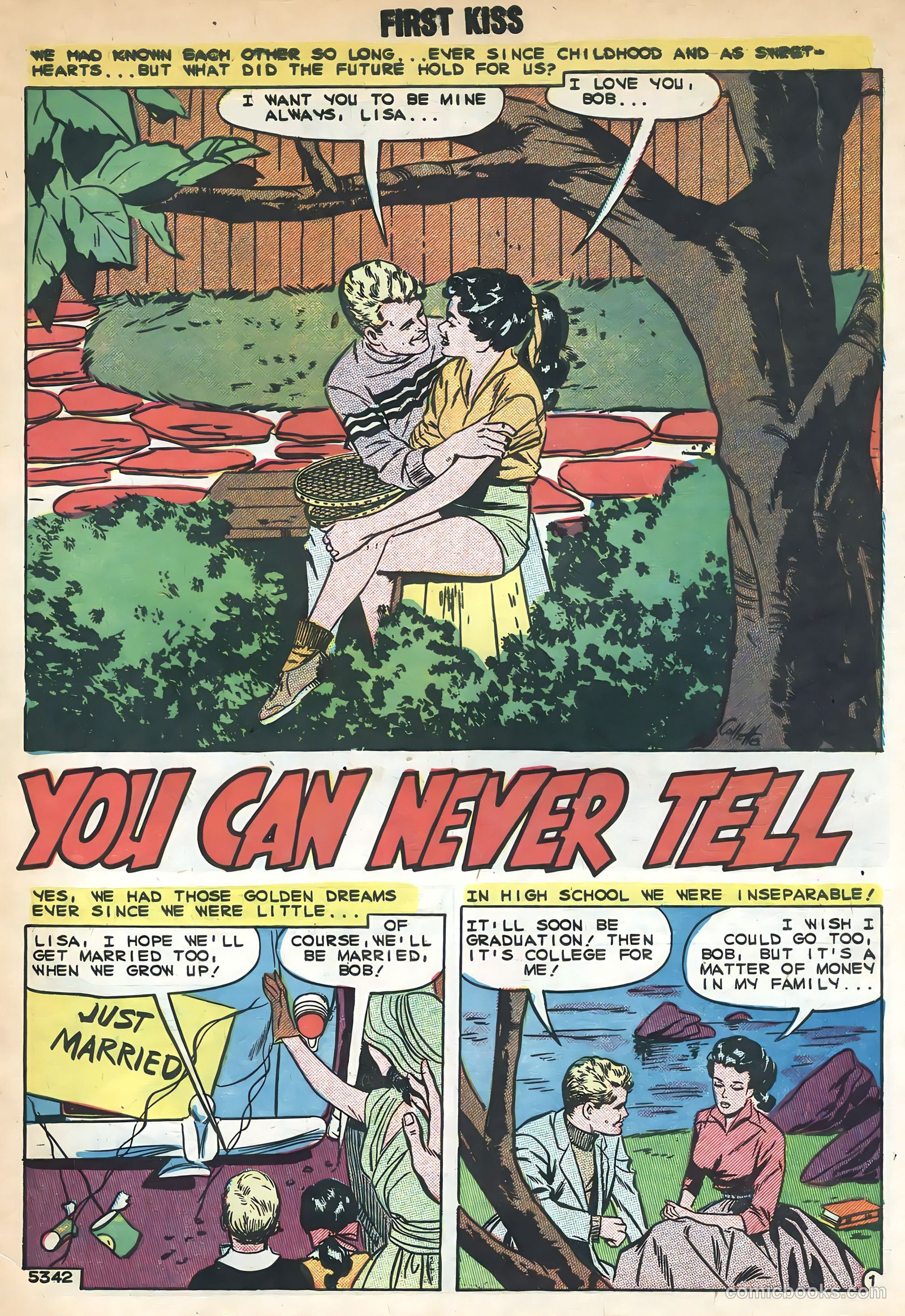 First Kiss #10 (1959) — page 3 of 36