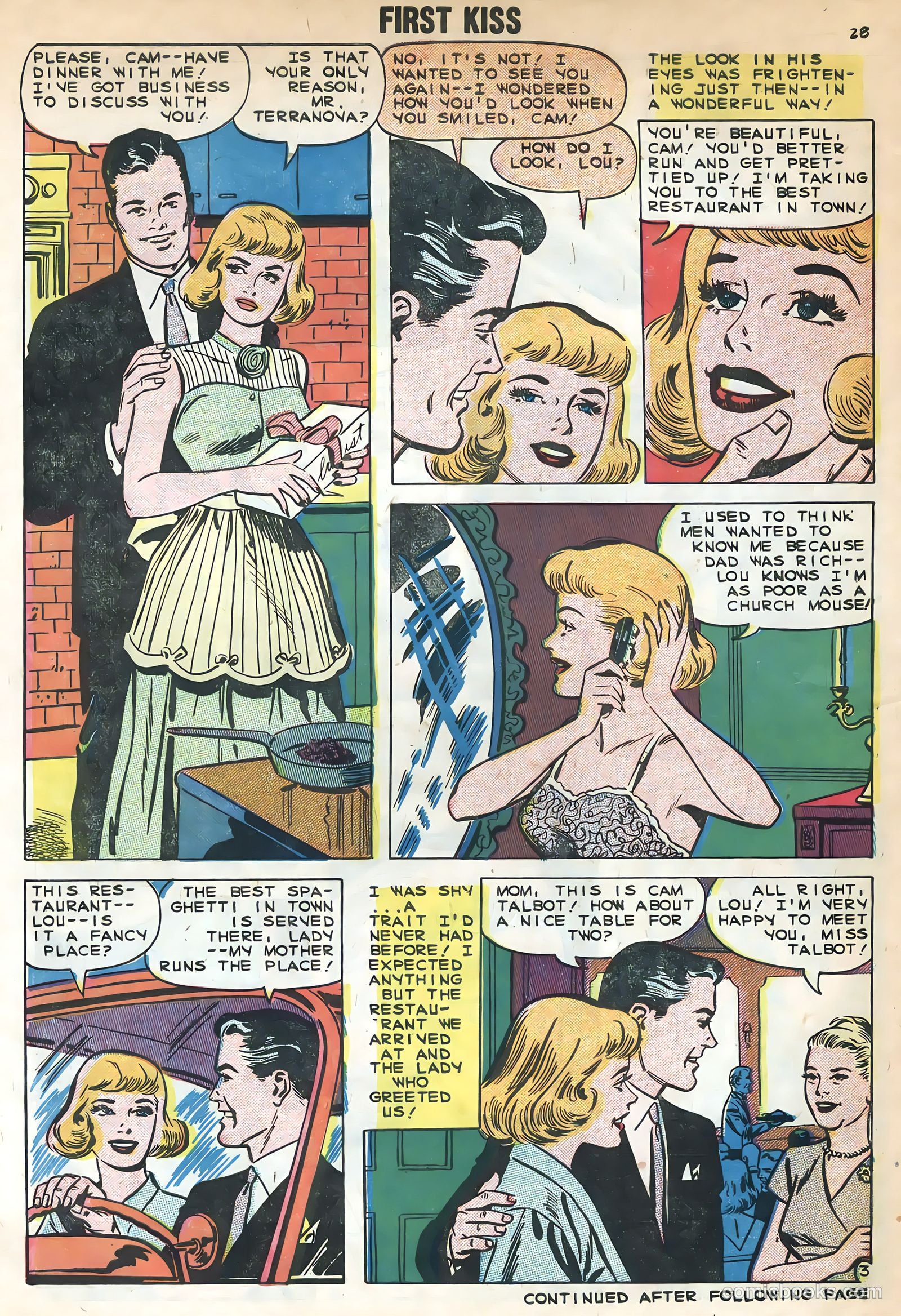 First Kiss #10 (1959) — page 30 of 36