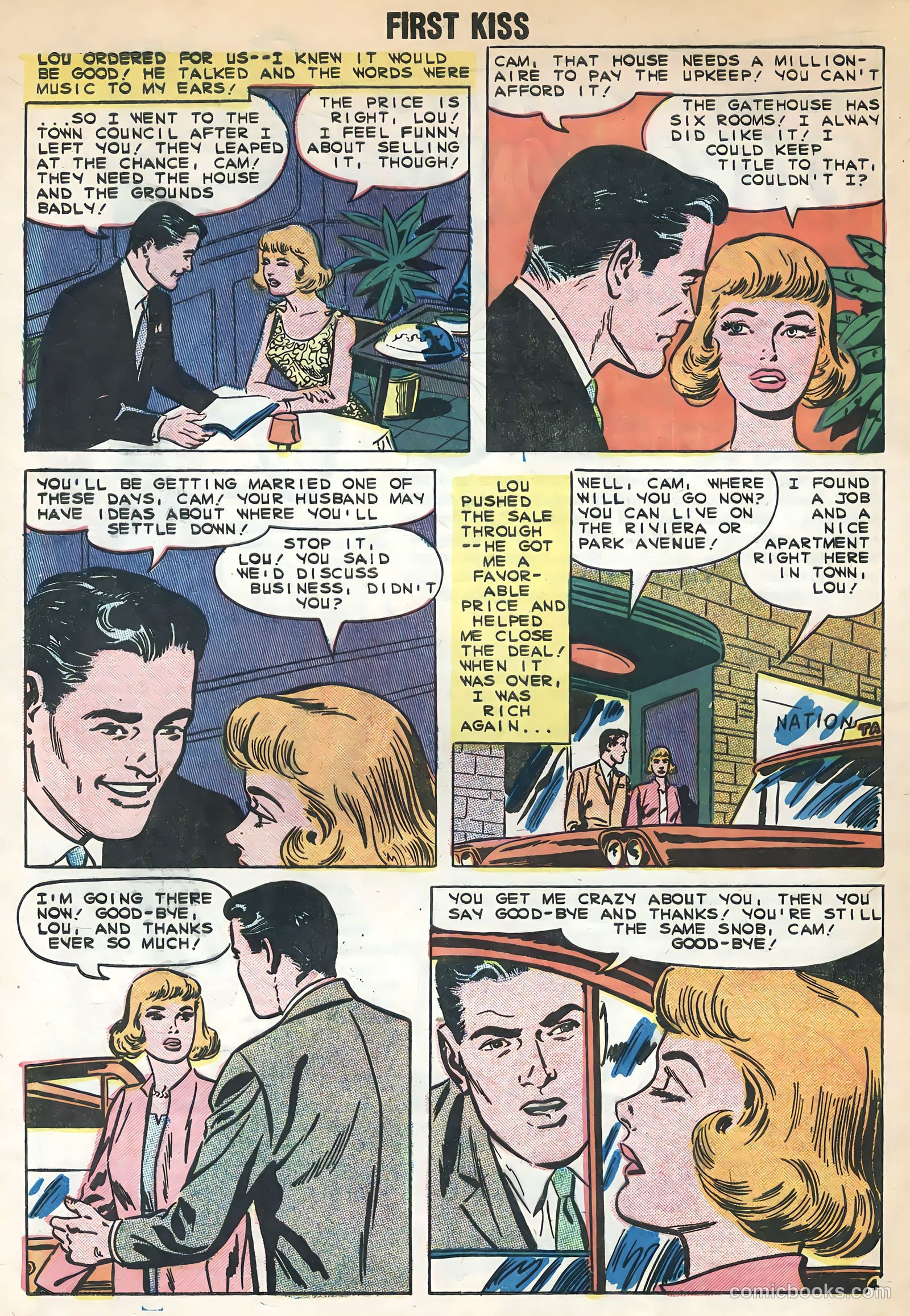 First Kiss #10 (1959) — page 32 of 36