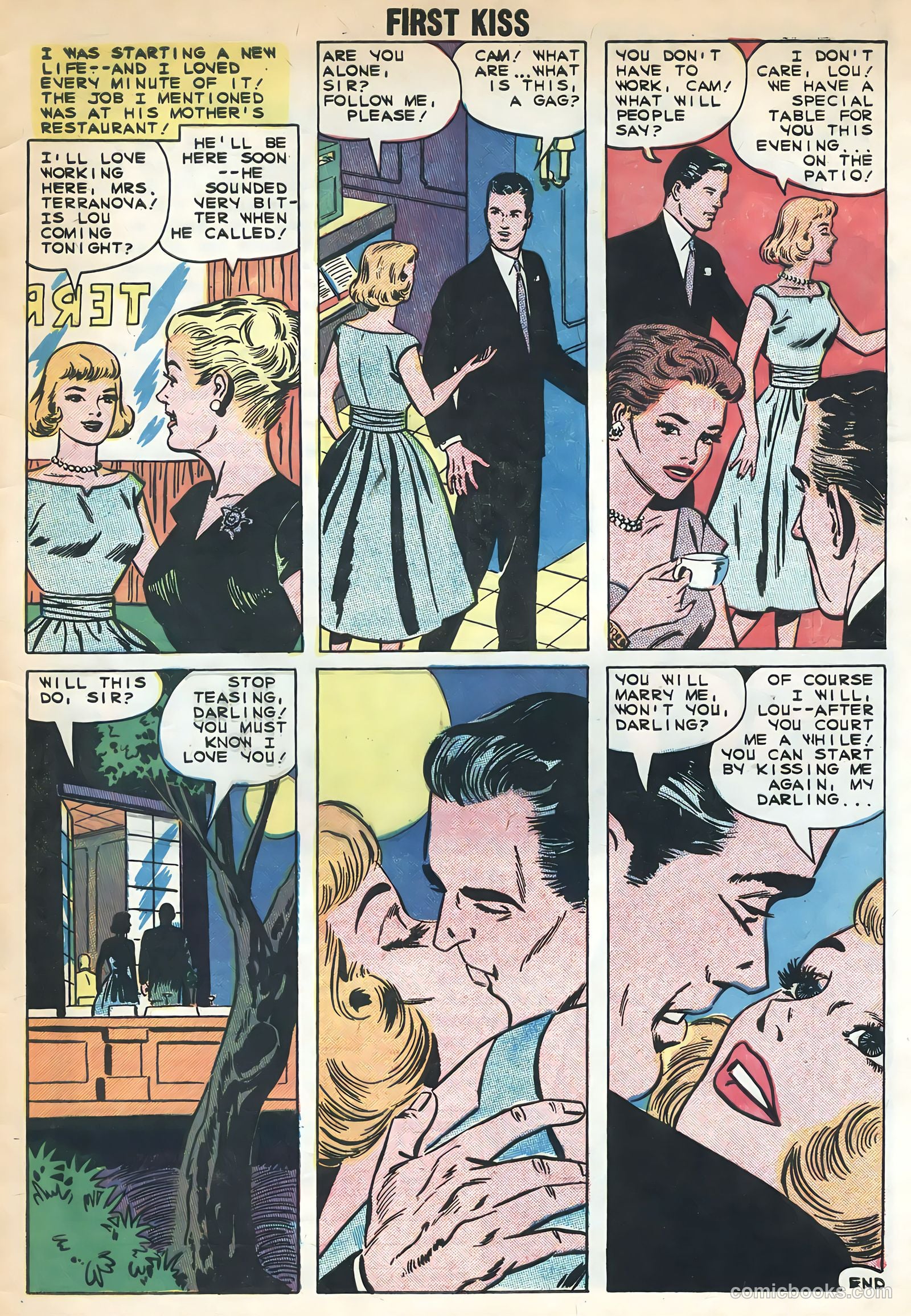 First Kiss #10 (1959) — page 33 of 36