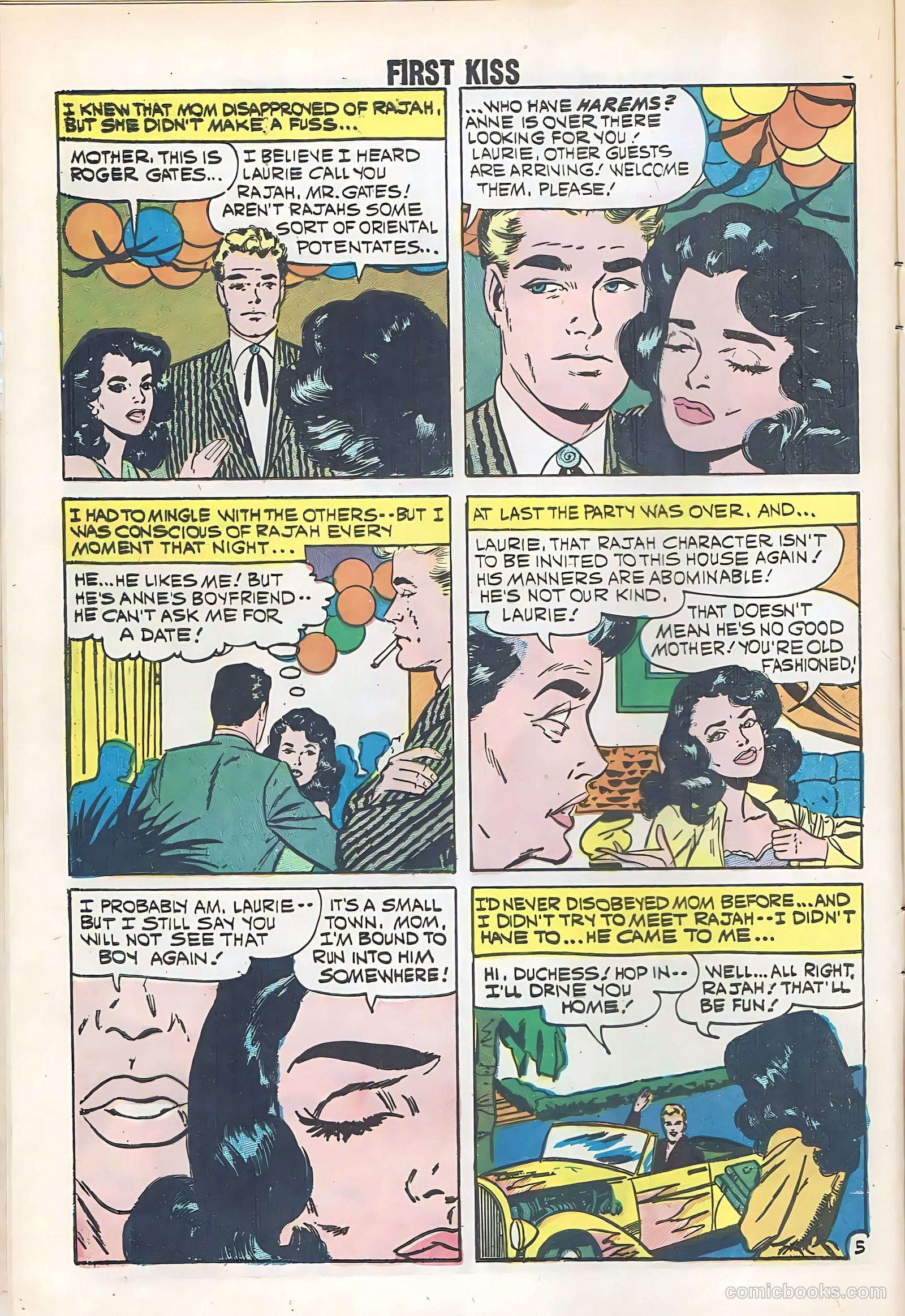 First Kiss #12 (1960) — page 8 of 36