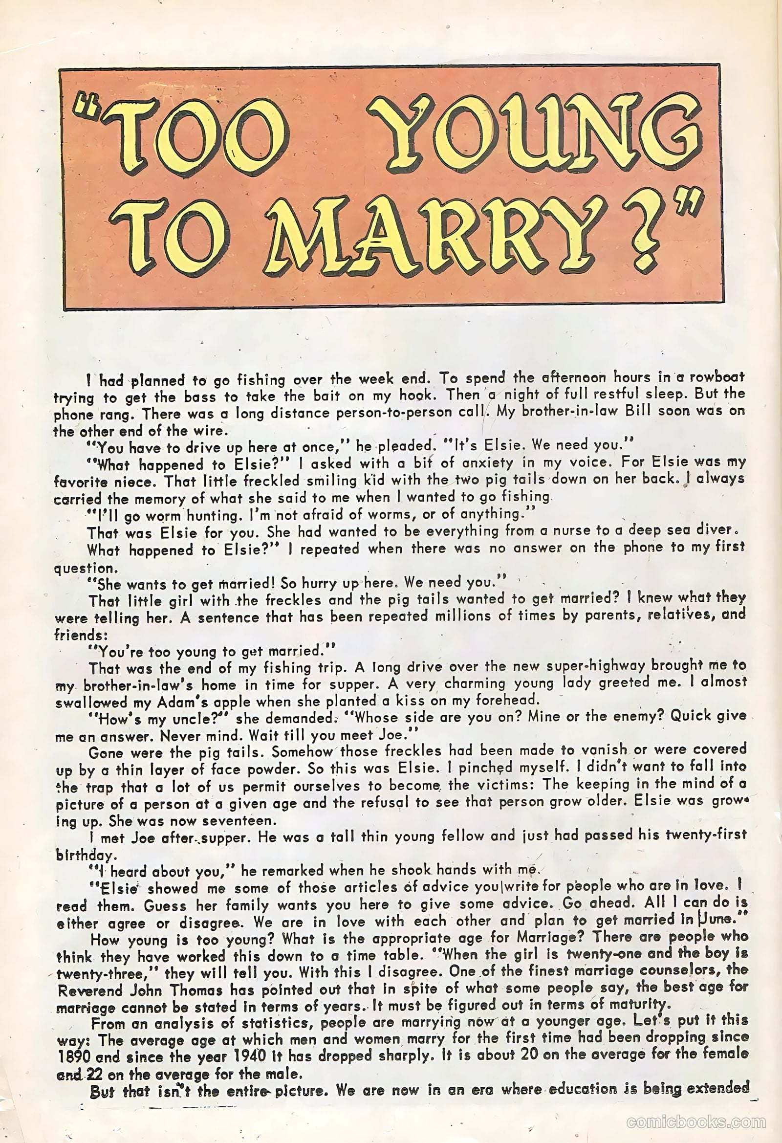 First Kiss #12 (1960) — page 20 of 36