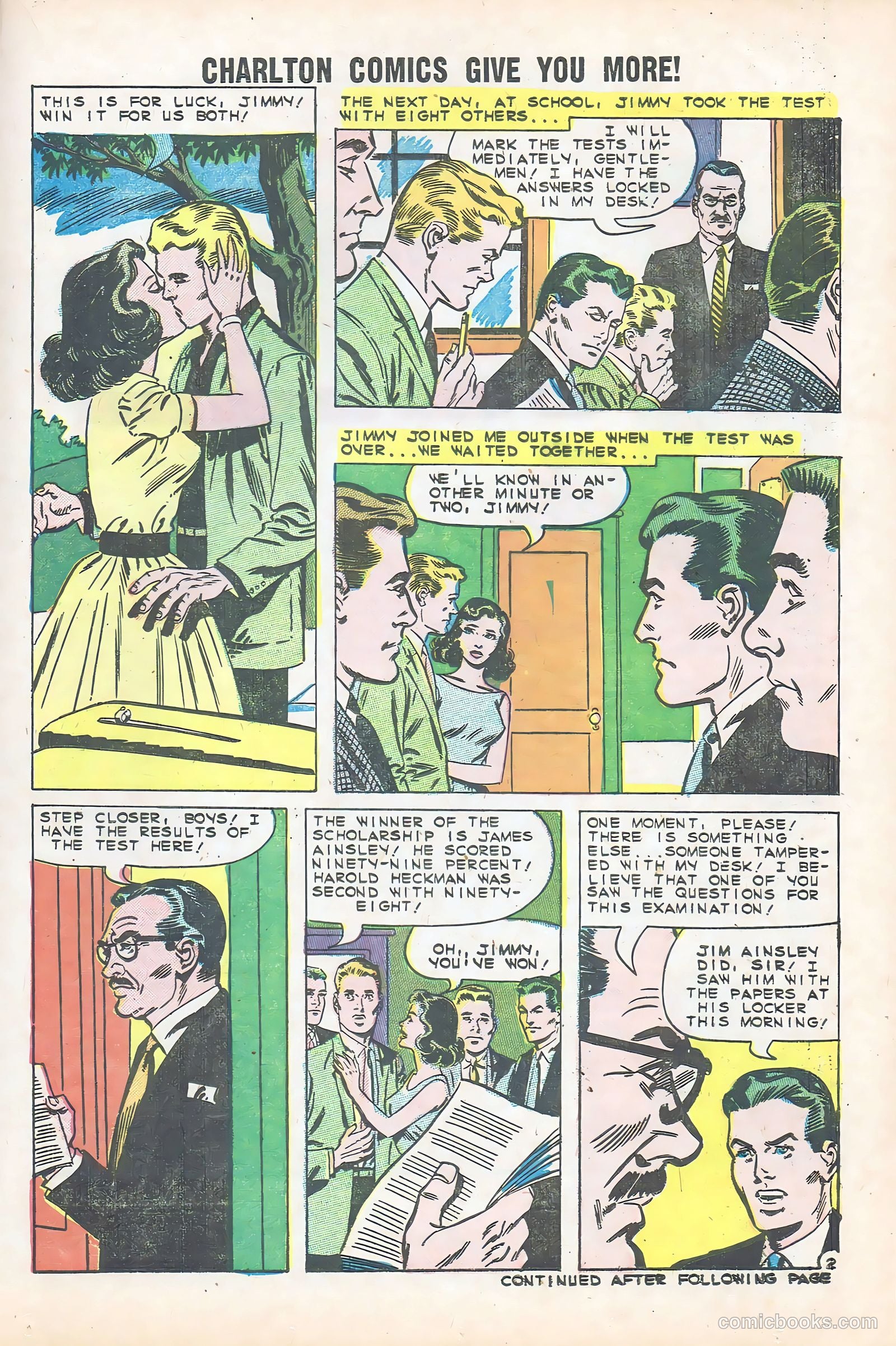 First Kiss #13 (1960) — page 21 of 36