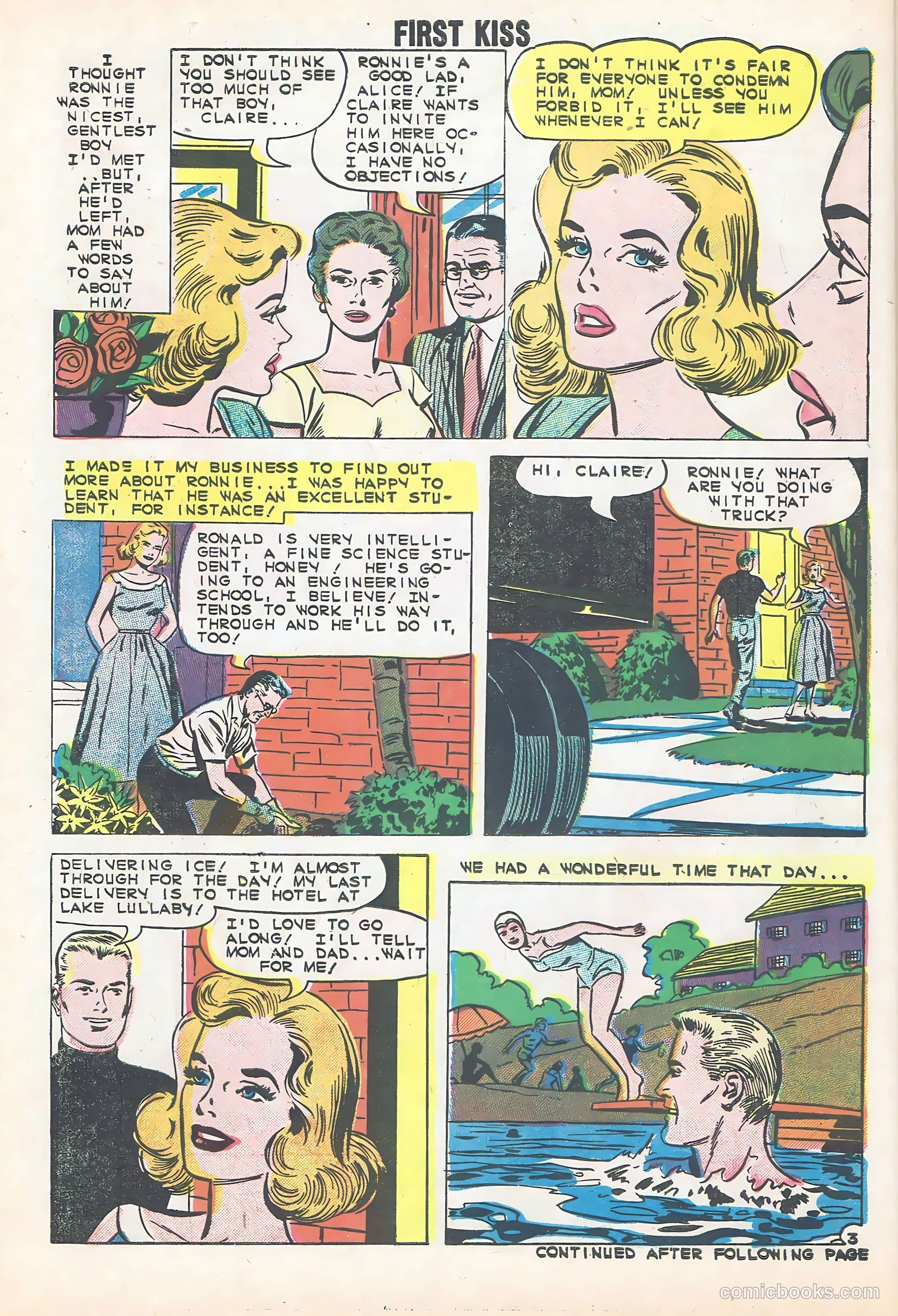 First Kiss #13 (1960) — page 30 of 36