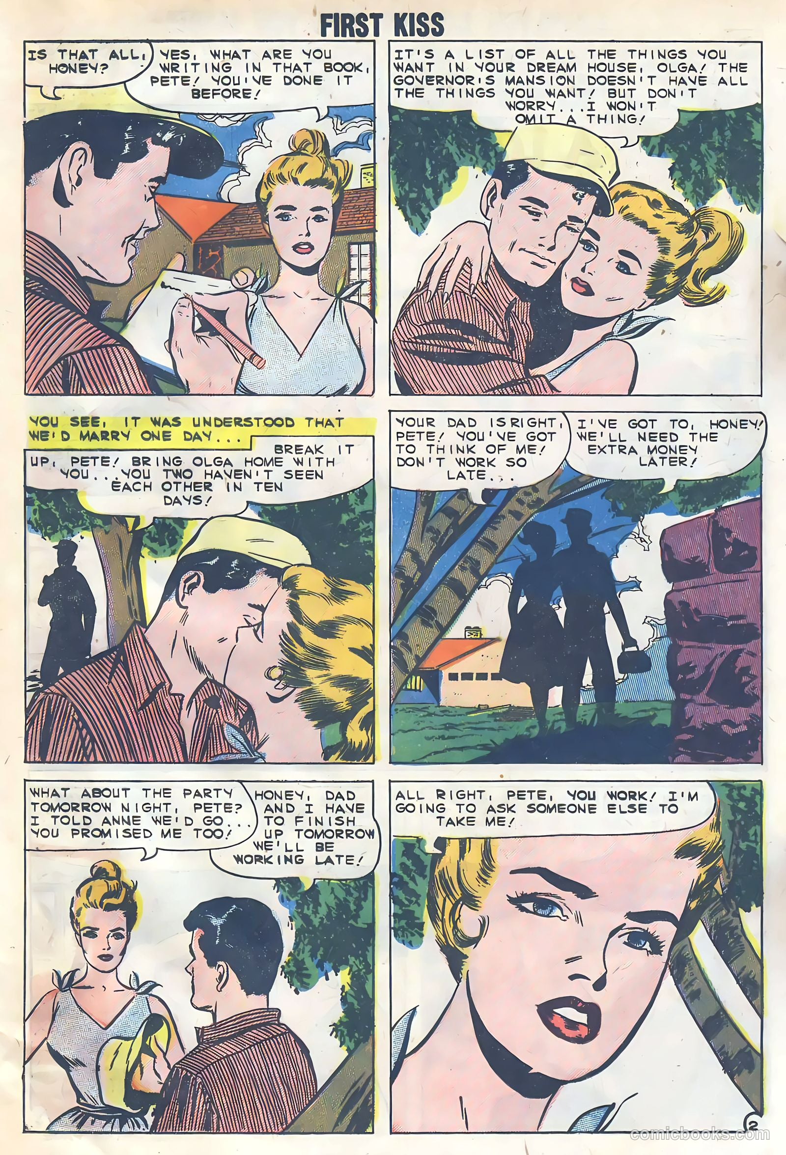 First Kiss #14 (1960) — page 20 of 36