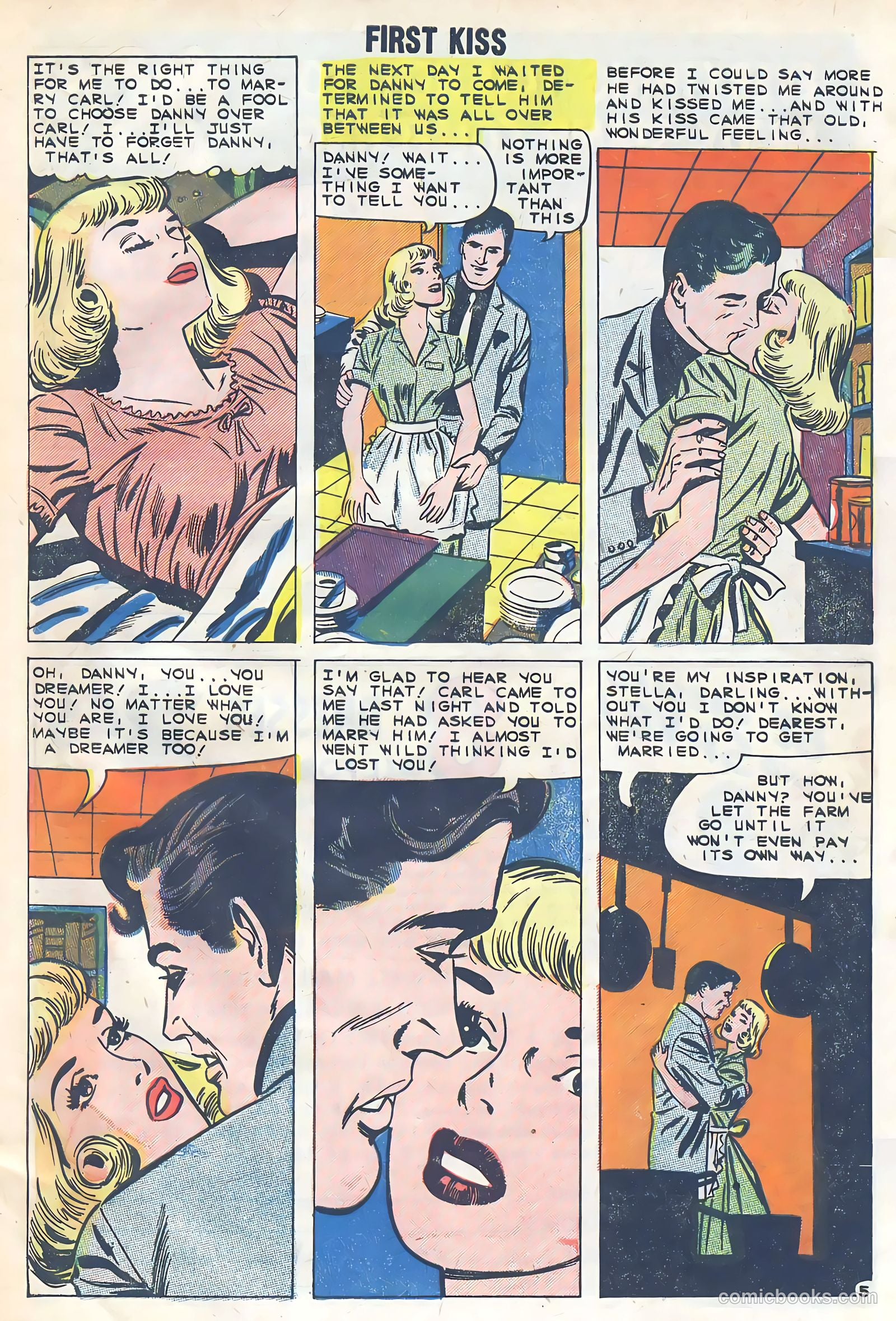 First Kiss #14 (1960) — page 32 of 36