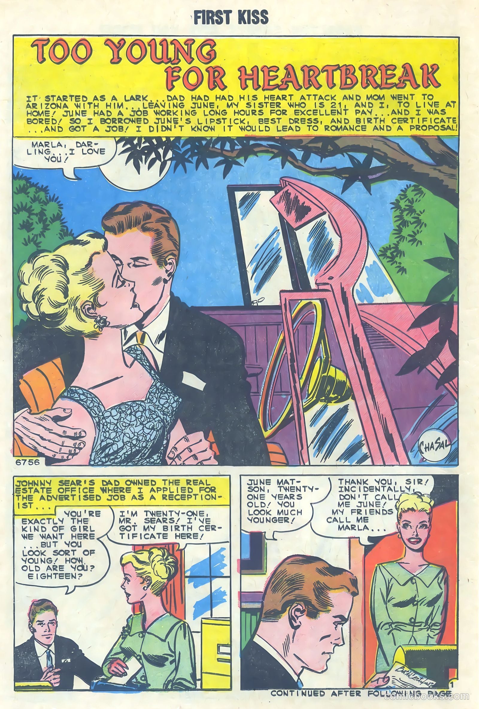First Kiss #16 (1960) — page 14 of 36