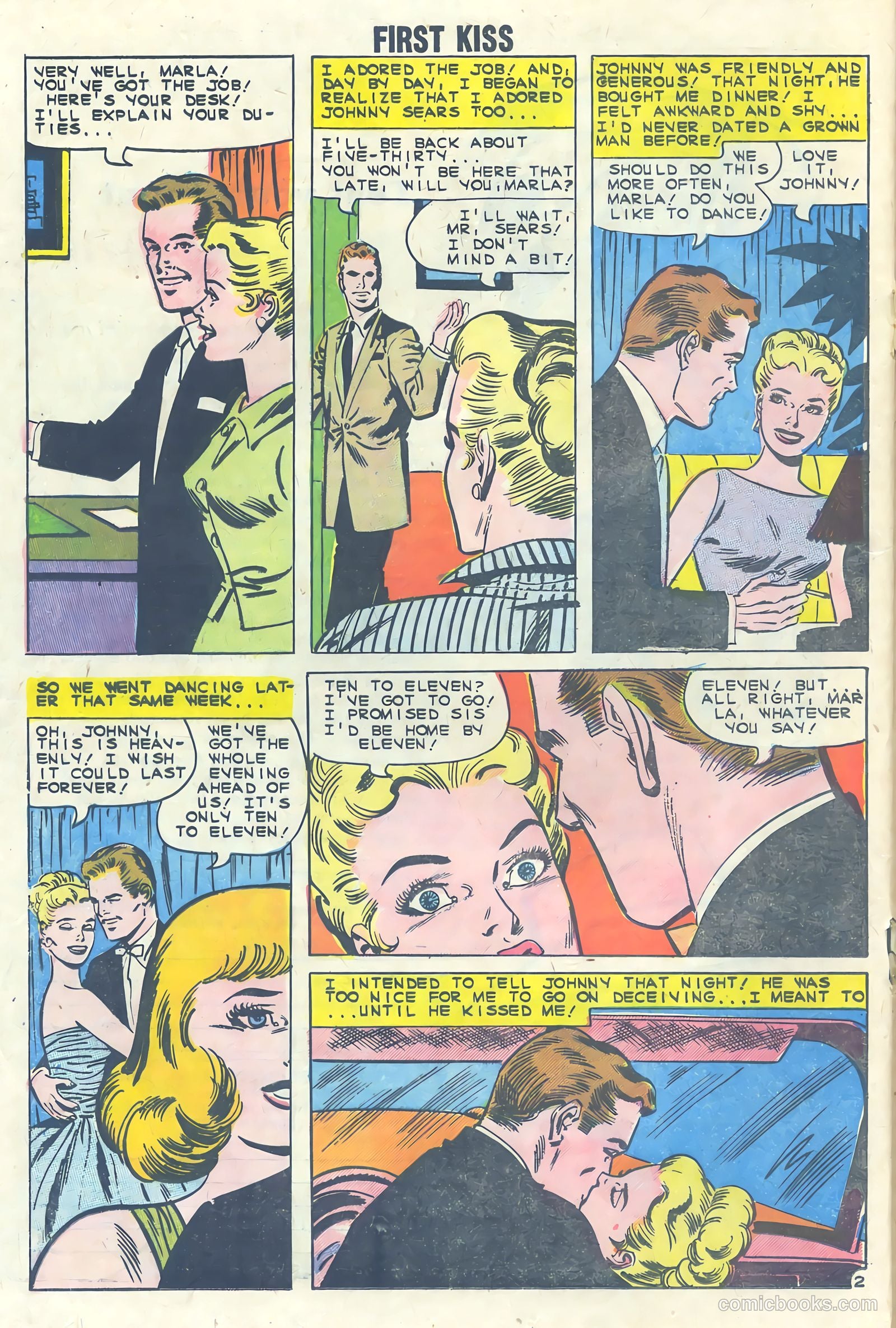 First Kiss #16 (1960) — page 16 of 36