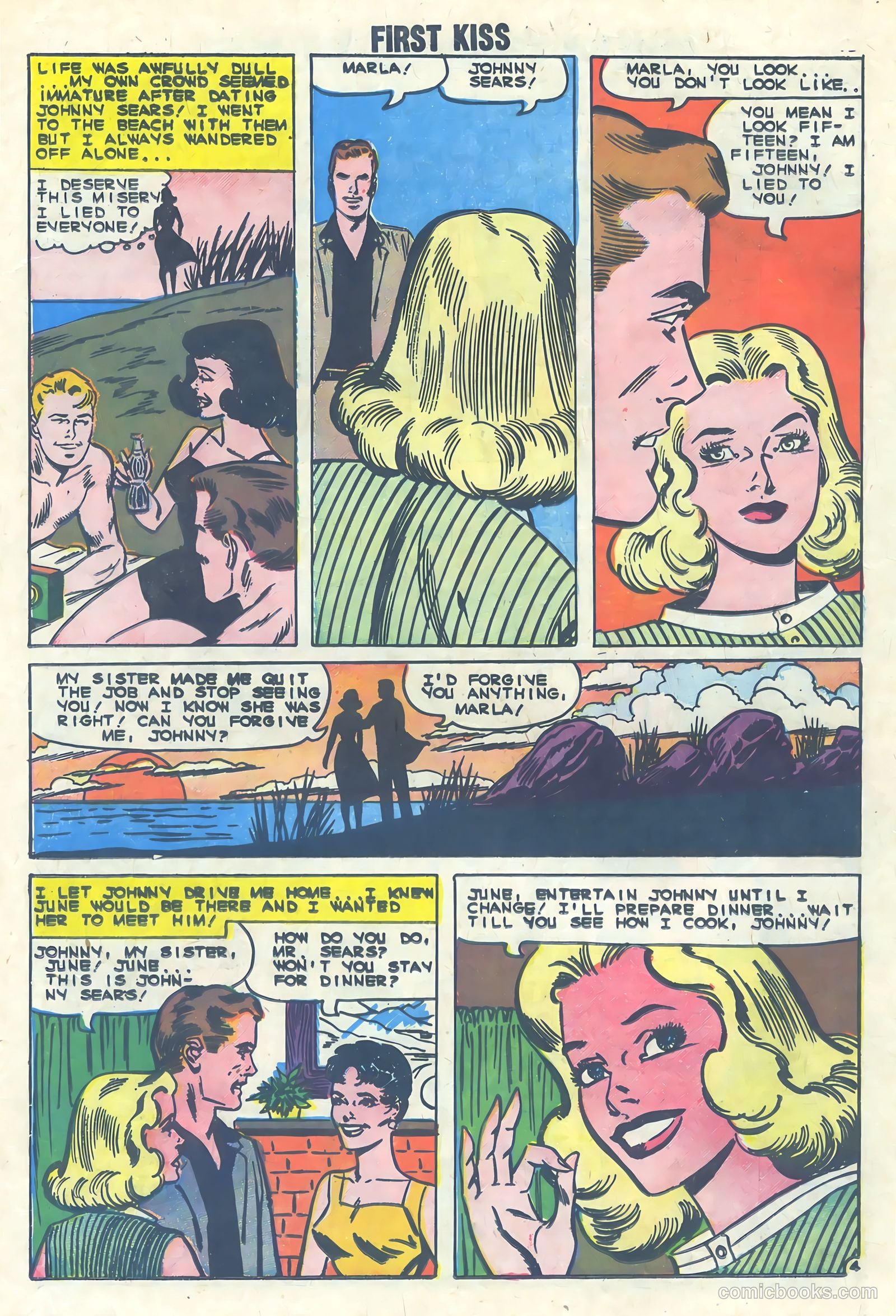 First Kiss #16 (1960) — page 18 of 36