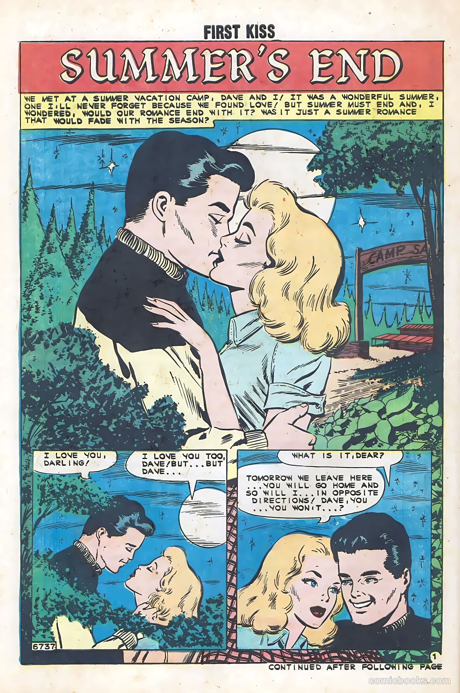 First Kiss #18 (1960) — page 30 of 36