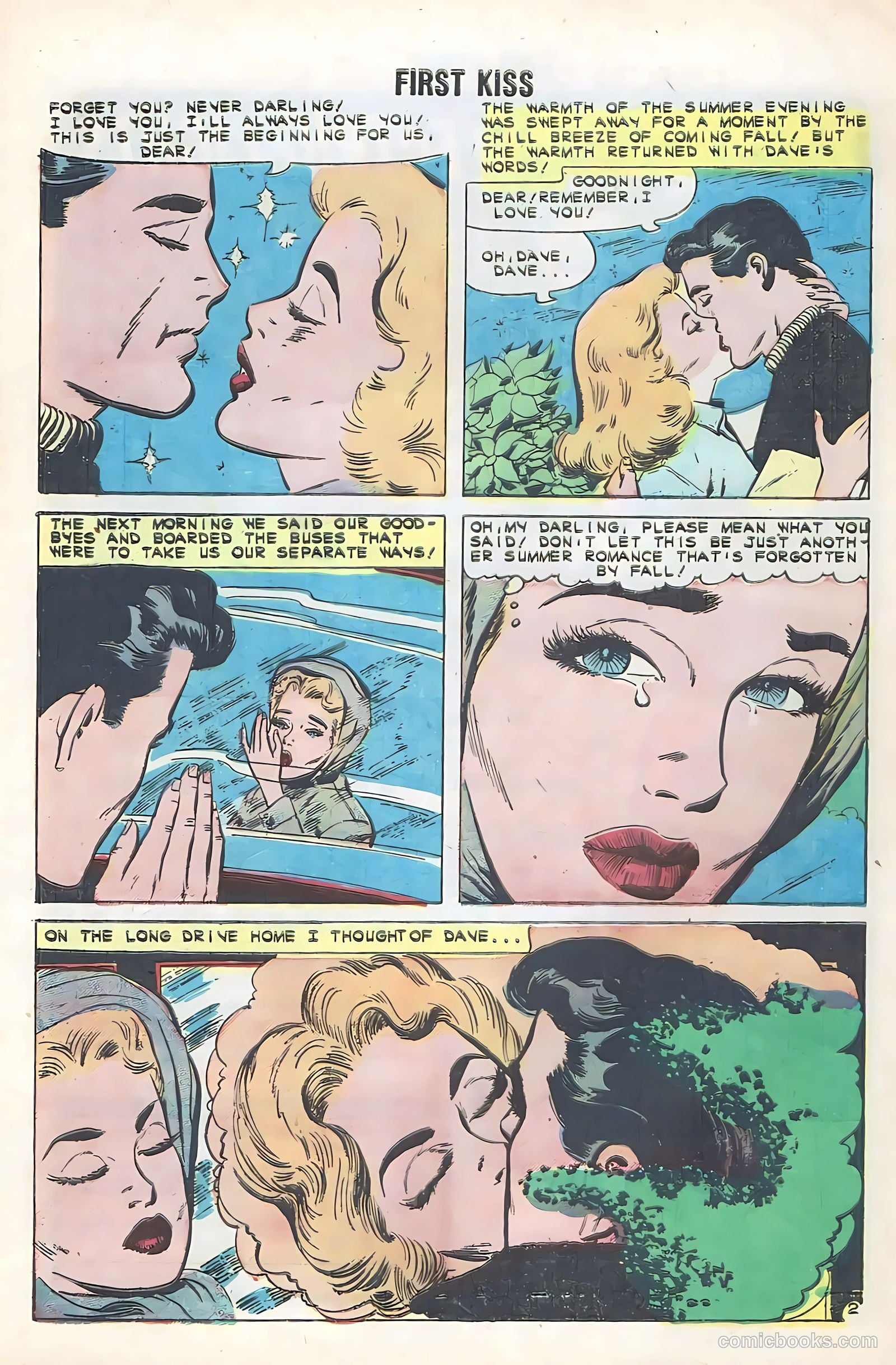 First Kiss #18 (1960) — page 32 of 36