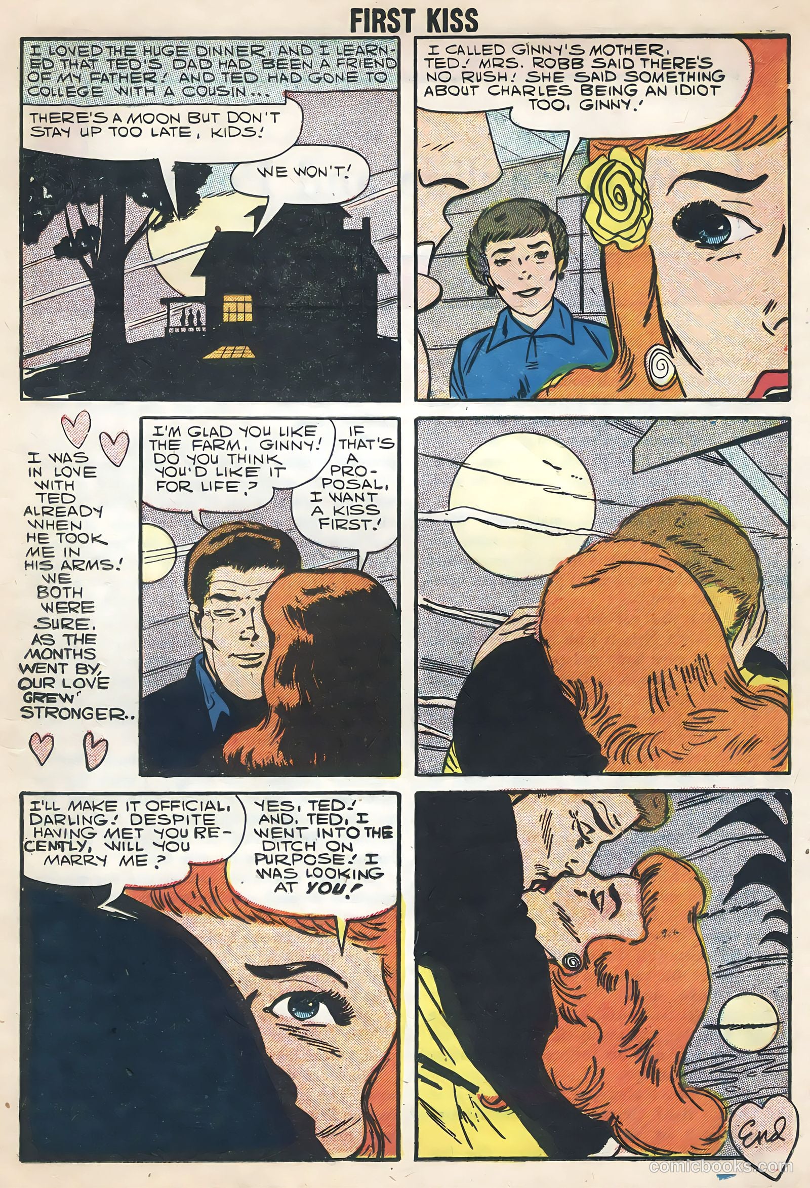 First Kiss #2 (1958) — page 17 of 36