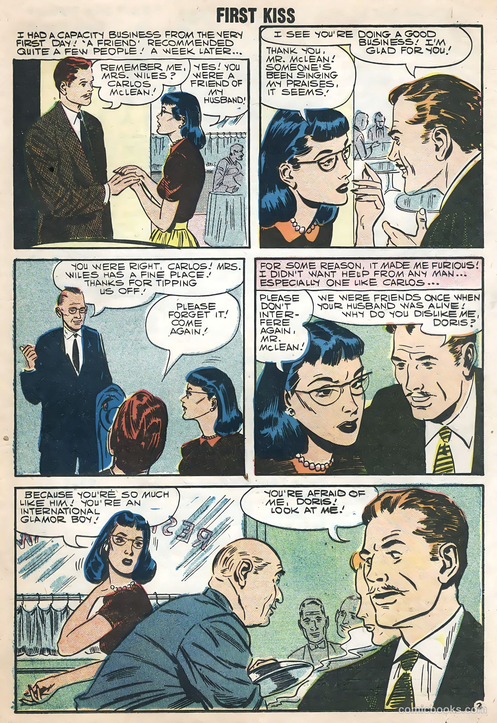 First Kiss #2 (1958) — page 21 of 36