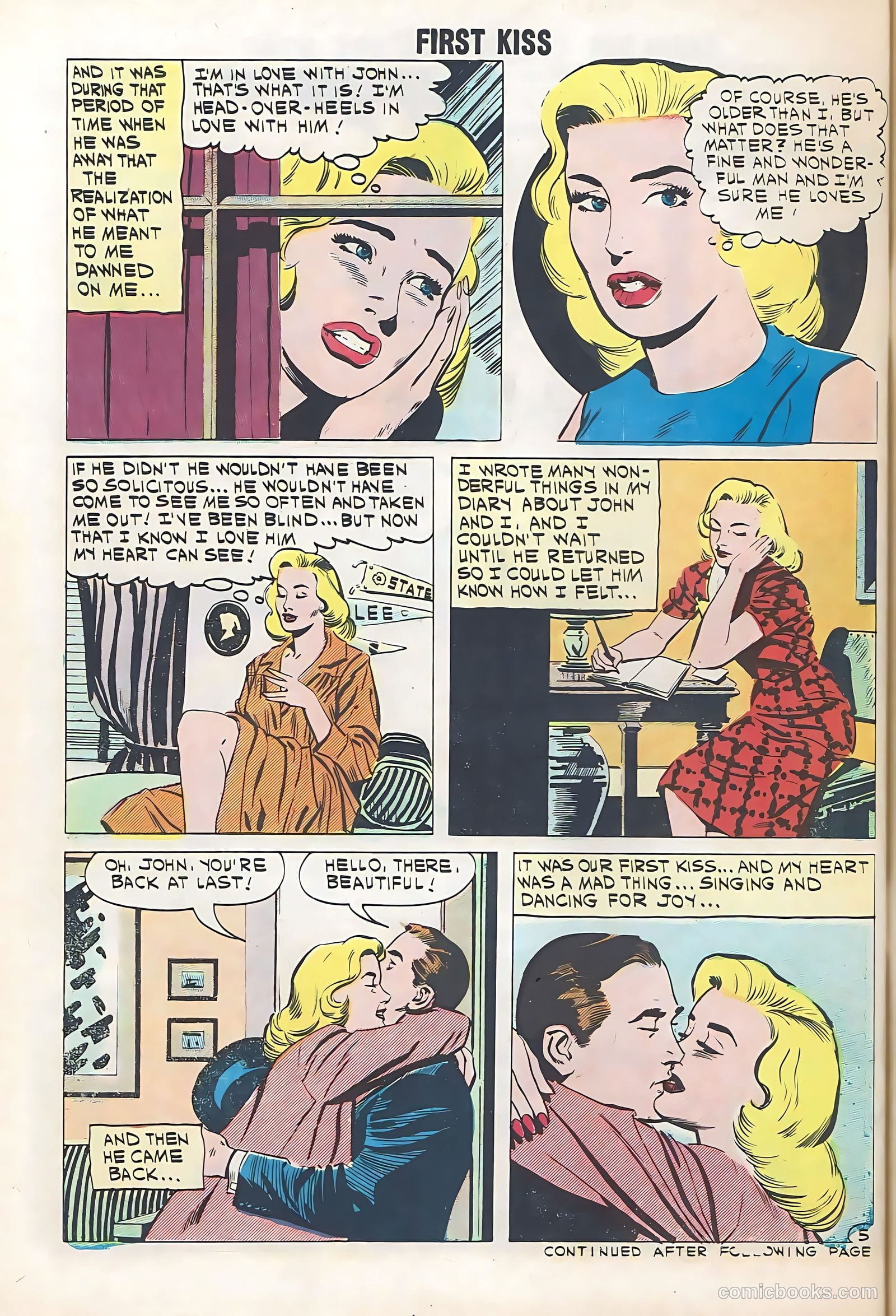First Kiss #21 (1961) — page 30 of 36