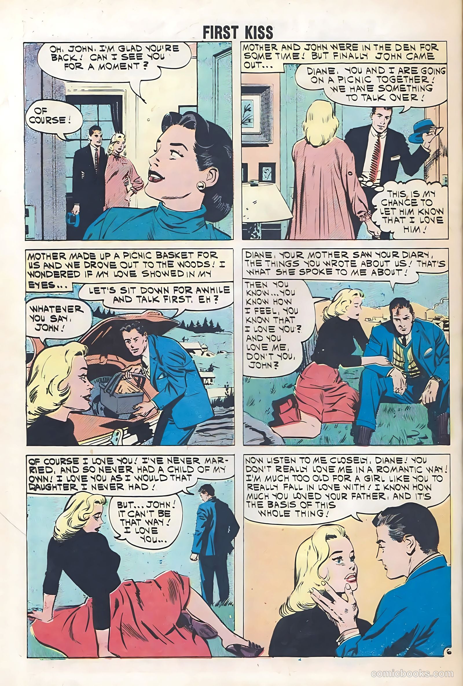 First Kiss #21 (1961) — page 32 of 36